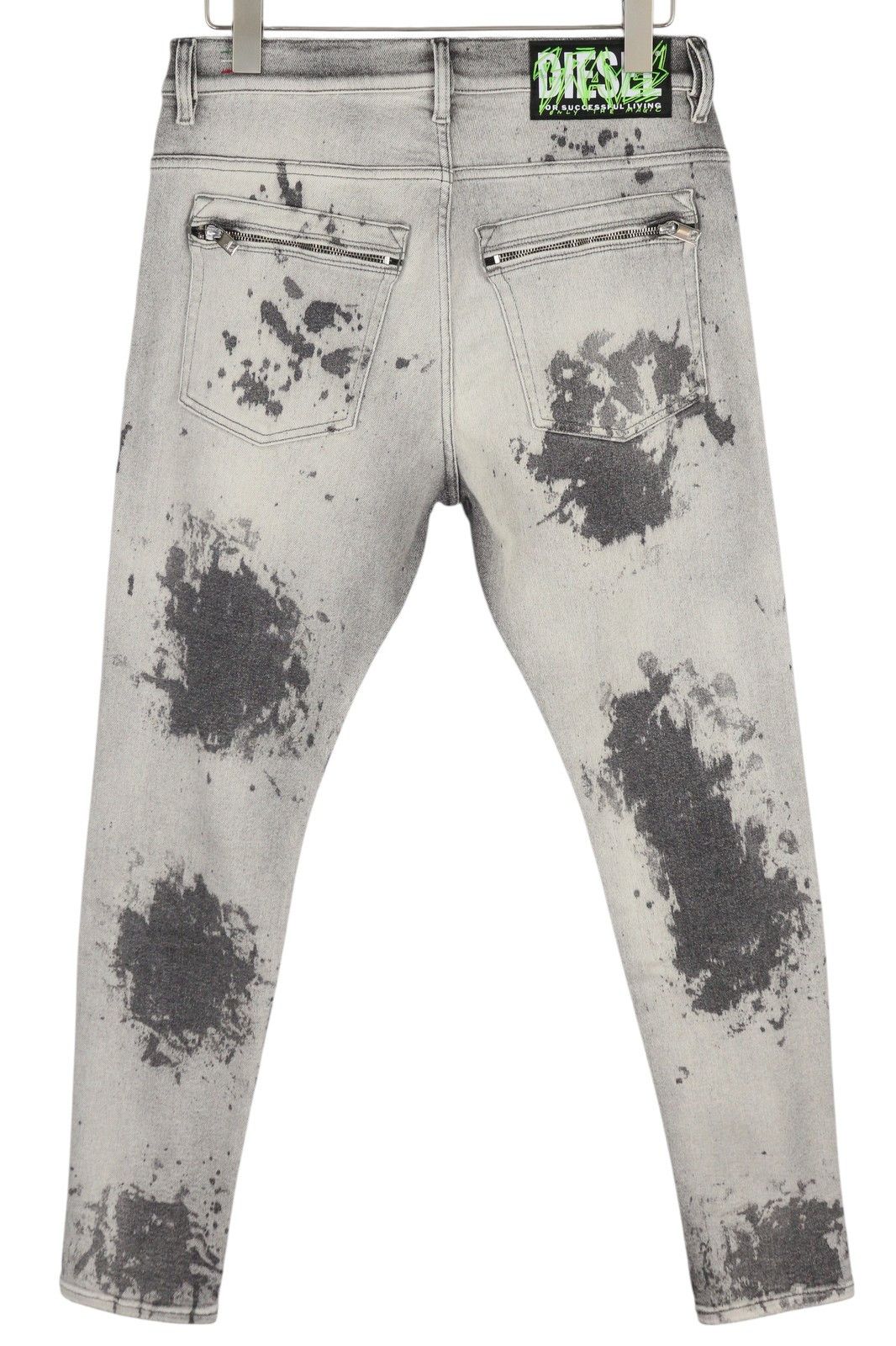 Diesel D-AMNY 009GM W33/L30 Skinny Stretch Grey Jeans 40909 Size US 33 - 2 Thumbnail
