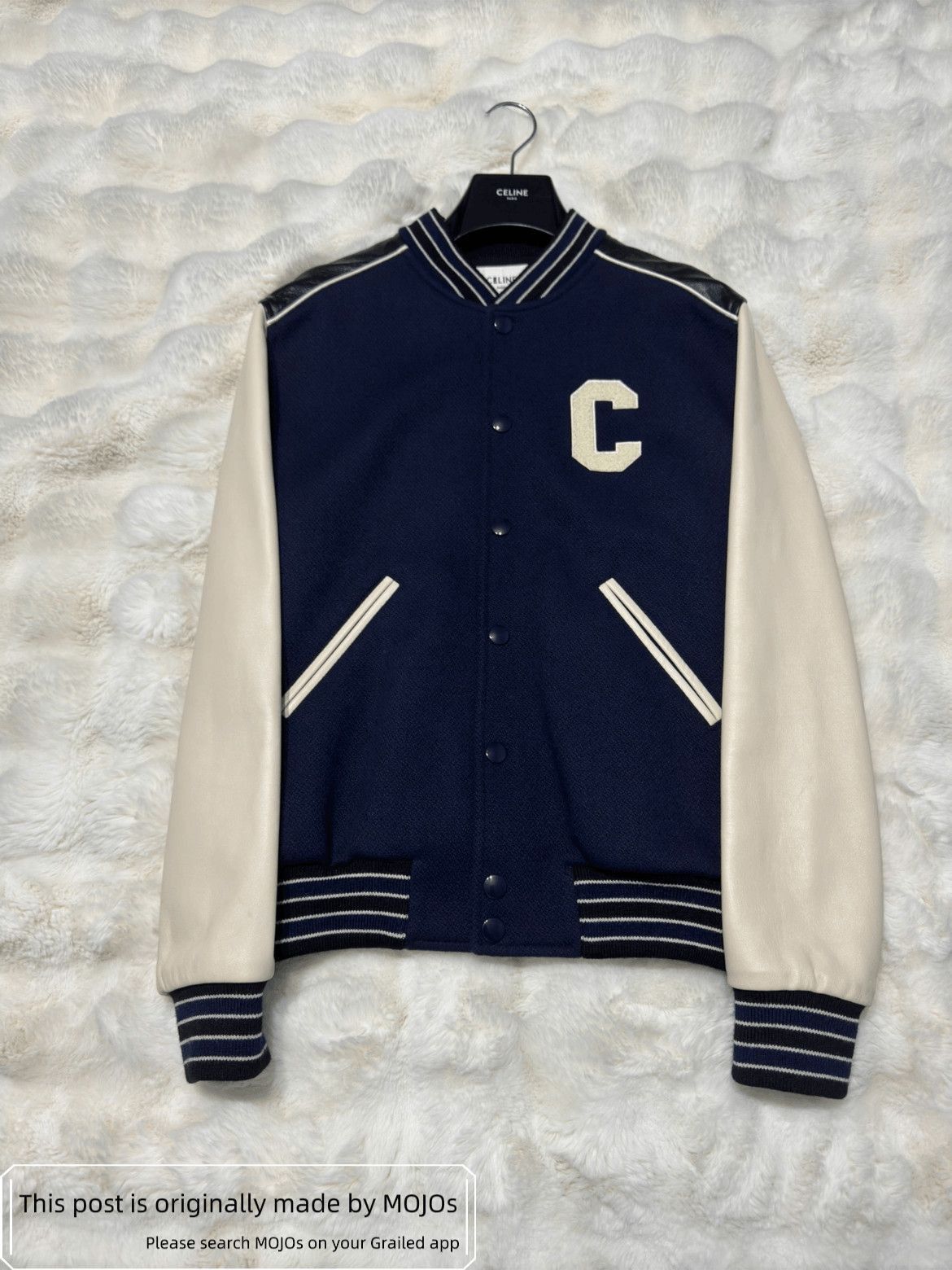 Celine Sz 48 Celine Logo Patches Teddy Jacket Size US M / EU 48-50 / 2 - 1 Thumbnail