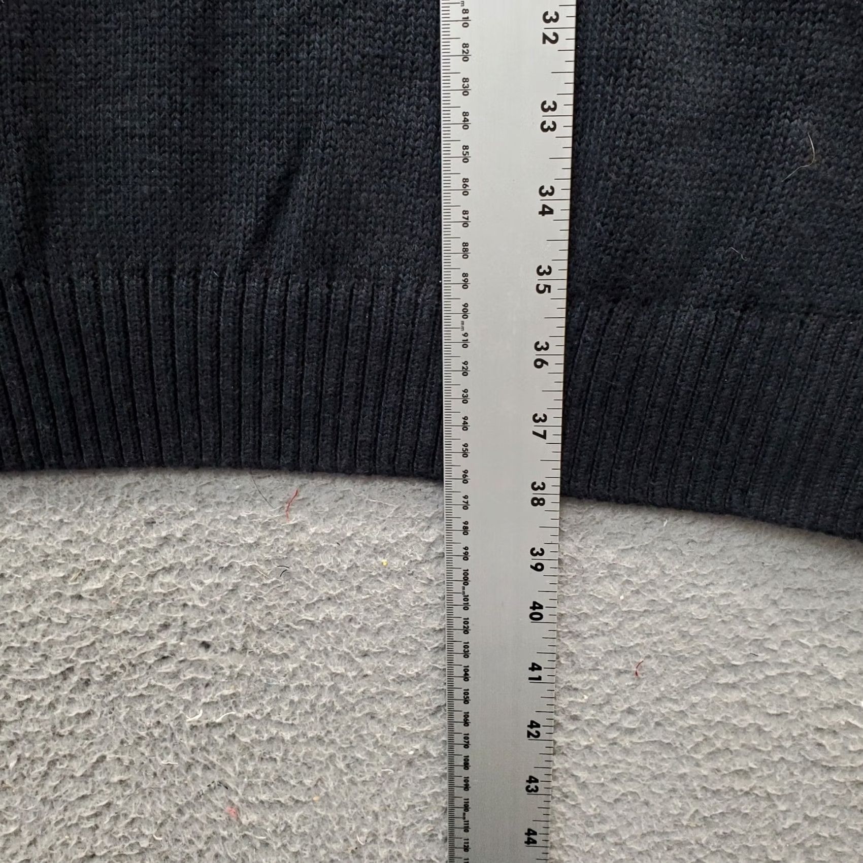Vintage Sonoma Mens 4XB Black Knit Heavyweight Crew Neck 1/4 Zip Pullover Sweatshirt Size US XXL / EU 58 / 5 - 4 Thumbnail