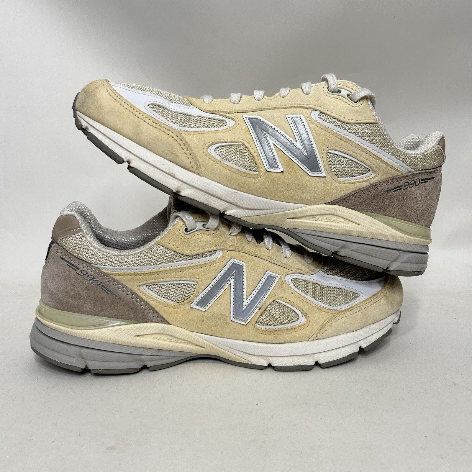 New Balance Teddy Santis x New Balance 990v4 “Limestone White” U990TE4 Size US 11 / EU 44 - 1 Thumbnail