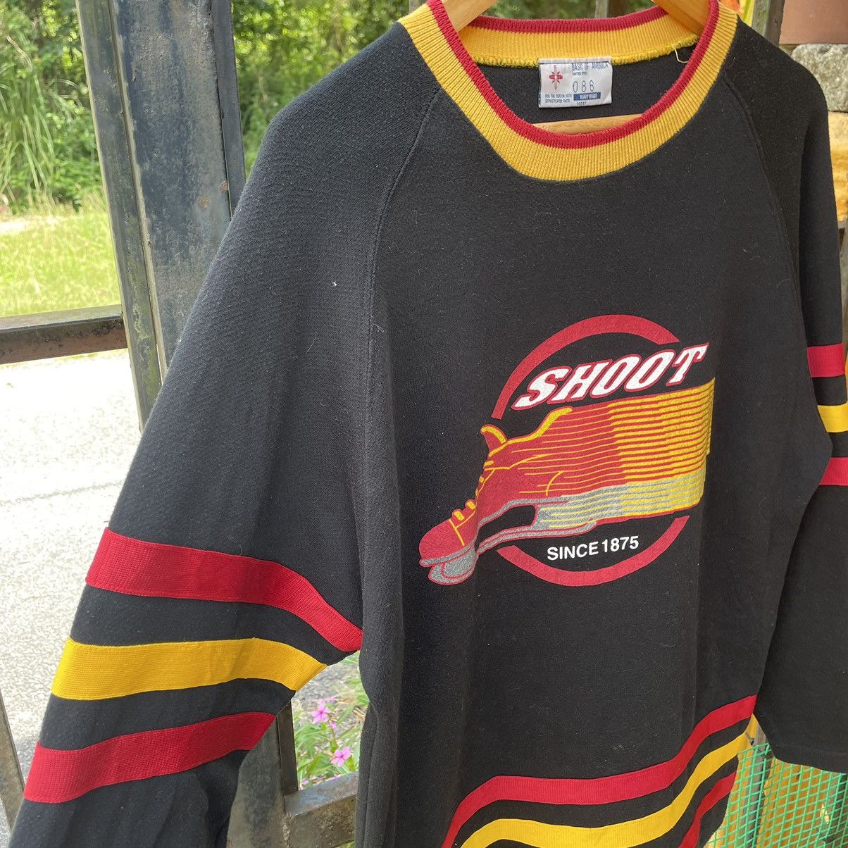 Vintage 🔥🔥Vintage Basic America Shoot Big Logo Sweat Tee Size US L / EU 52-54 / 3 - 5 Thumbnail