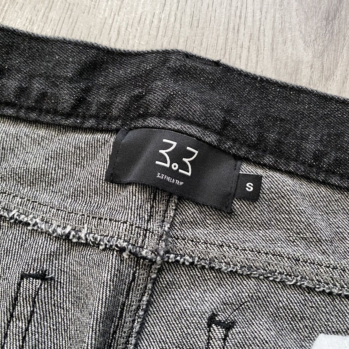 Designer × Japanese Brand 3.3 Field Trip Black Denim Jeans Size 28" / US 6 / IT 42 - 4 Thumbnail