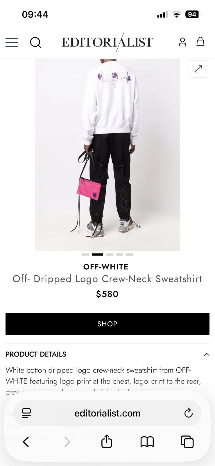 Off-White Off White Crewneck Sweatshirt Size US XL / EU 56 / 4 - 5 Thumbnail
