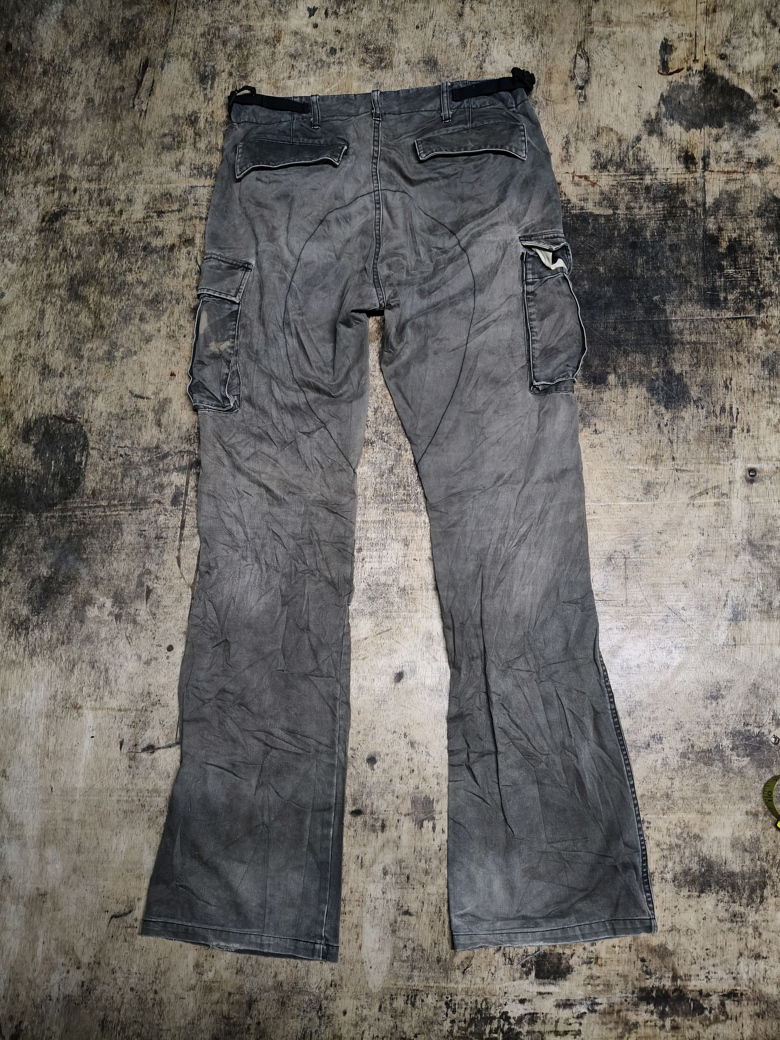 Japanese Brand Vintage Royal Blue Cargo Boot Cut Pants Size US 32 / EU 48 - 2 Thumbnail