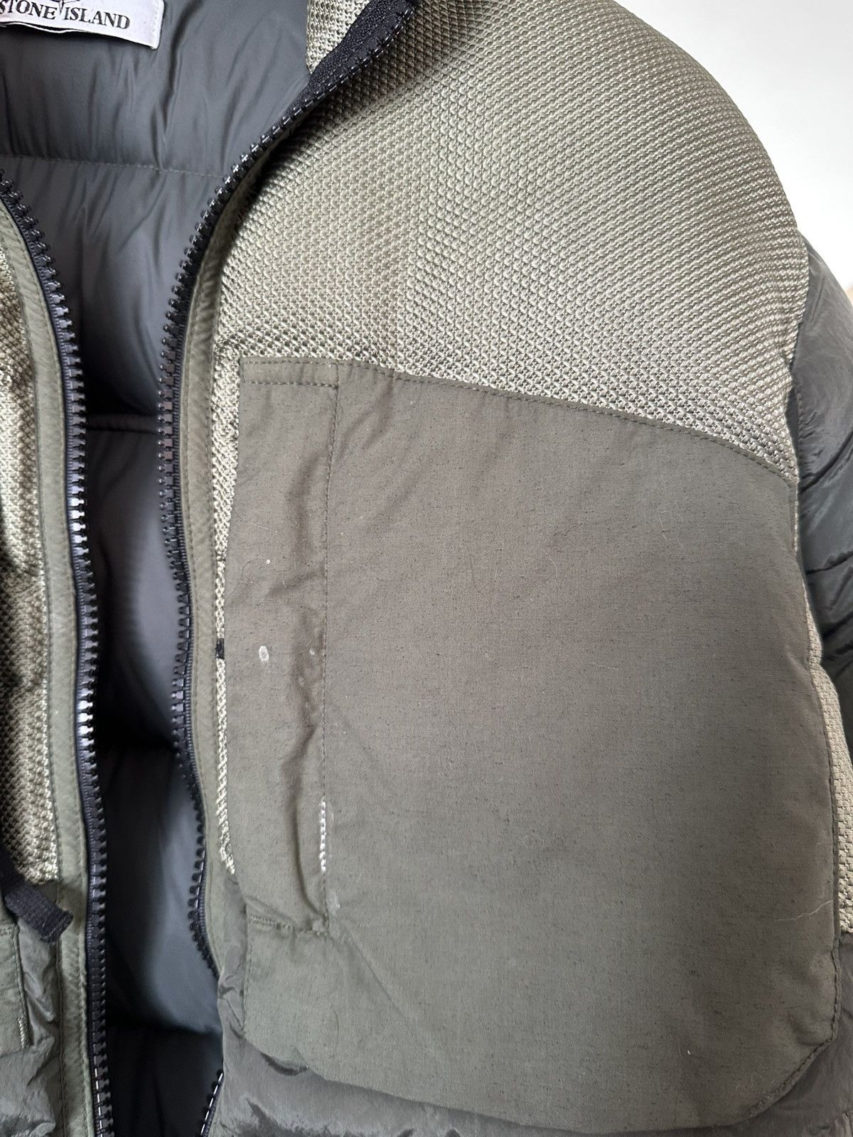 Stone Island STONE ISLAND PANAMA NYLON MIX DOWN JACKET SAGE Green Medium Size US M / EU 48-50 / 2 - 2 Thumbnail