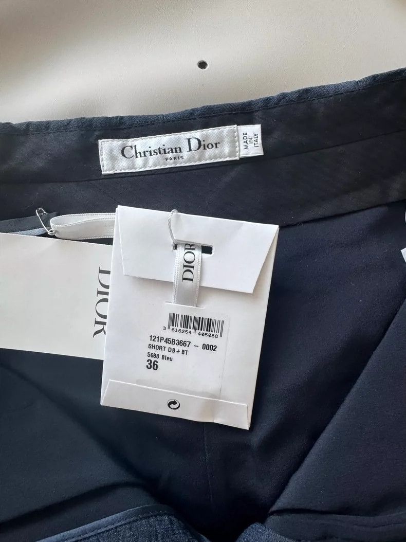 Dior Navy Blue Dior Skirt Pants with Tag-2506 Size 35" - 4 Thumbnail
