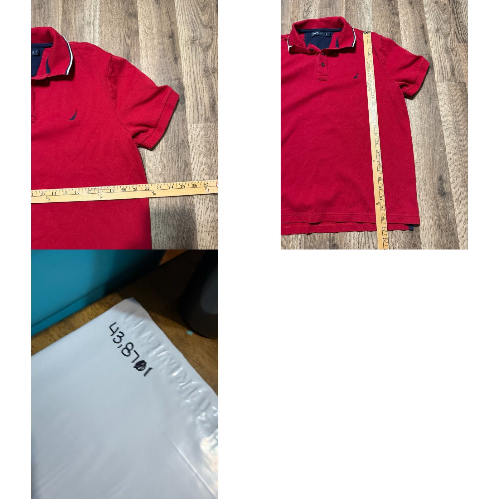 Nautica Nautica Polo Shirt Men's Large Red Short Sleeve Stretch Casual Size US L / EU 52-54 / 3 - 8 Thumbnail