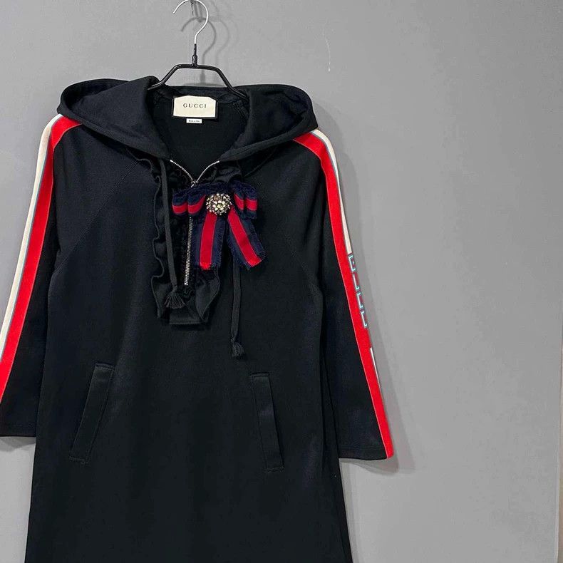 Gucci Gucci Black string letter dress Size XS / US 0-2 / IT 36-38 - 2 Thumbnail