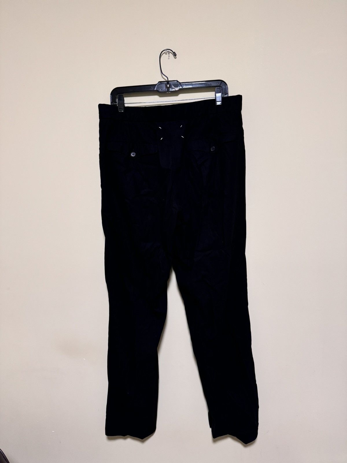 Maison Margiela MAISON MARGIELA Black Cotton Pleated Trousers Size US 34 / EU 50 - 2 Thumbnail