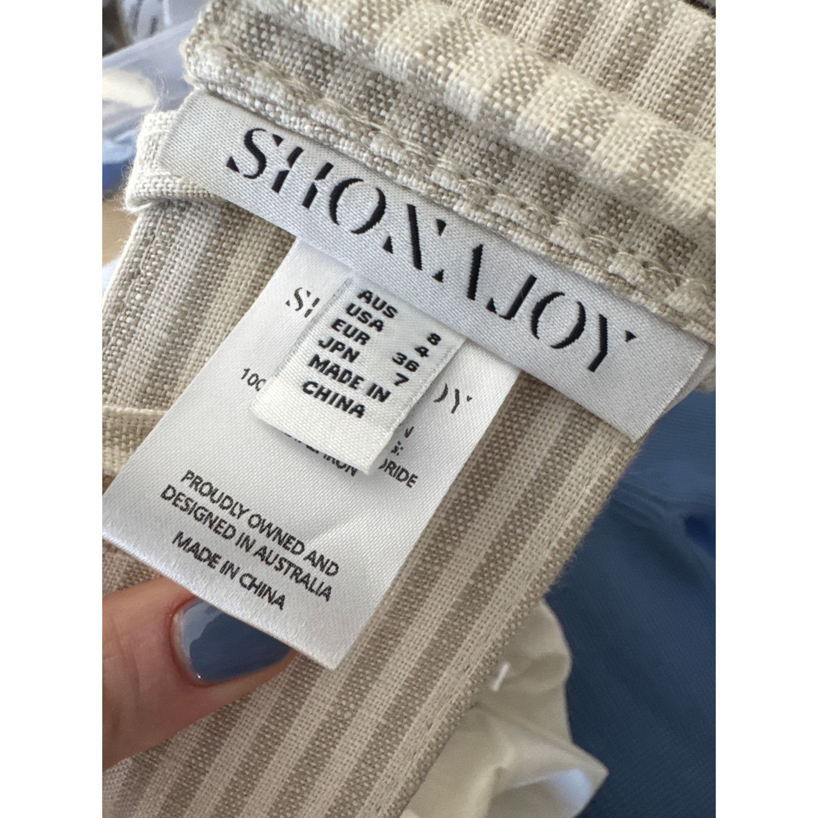 Shona Joy SHONA JOY Shaw Belted Contour Panel Midi Dress Tan White Size S / US 4 / IT 40 - 11 Thumbnail