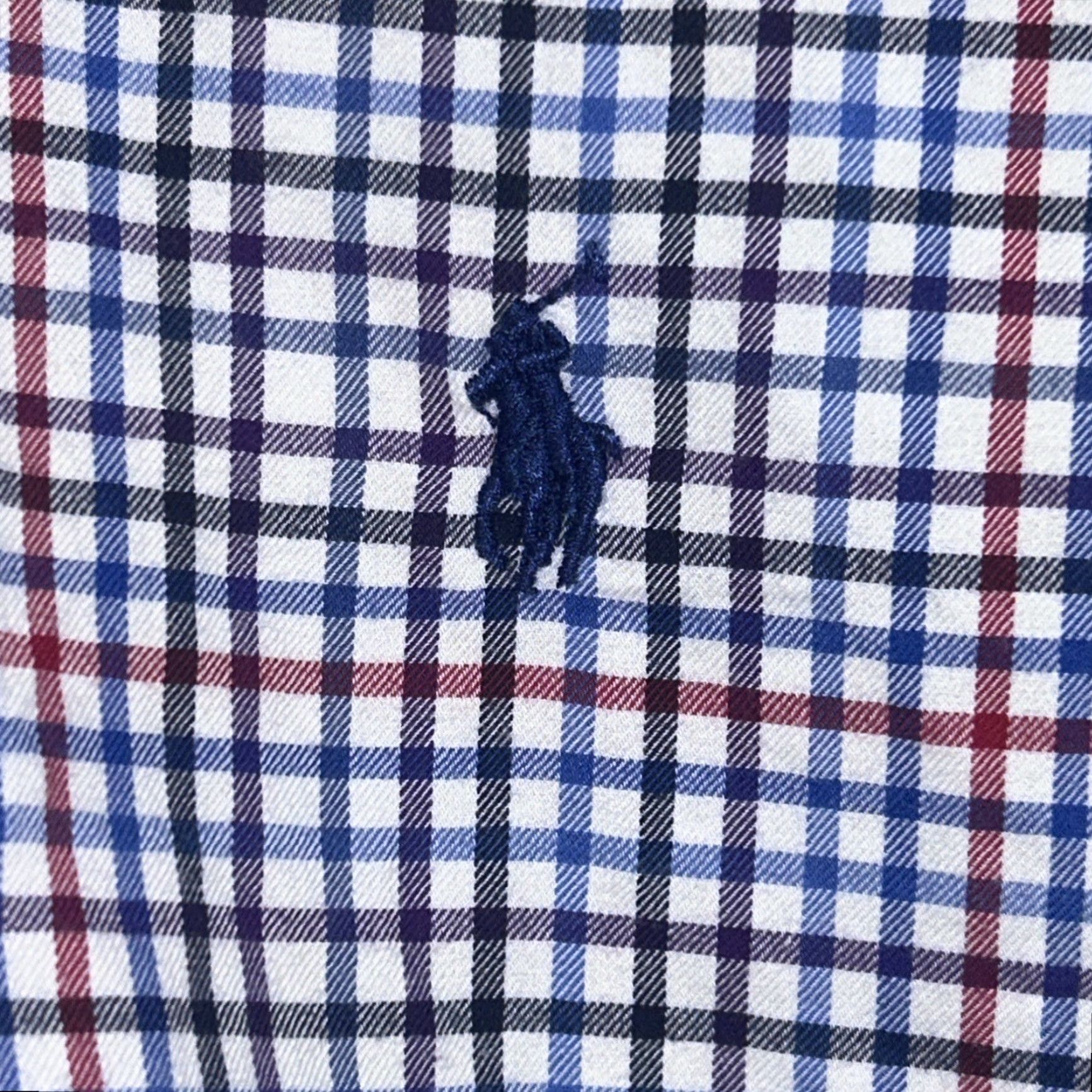 Polo Ralph Lauren Polo Ralph Lauren Button-Down Shirt Men 2XLT Blue Pony Check Long Sleeve Size US XXL / EU 58 / 5 - 2 Thumbnail