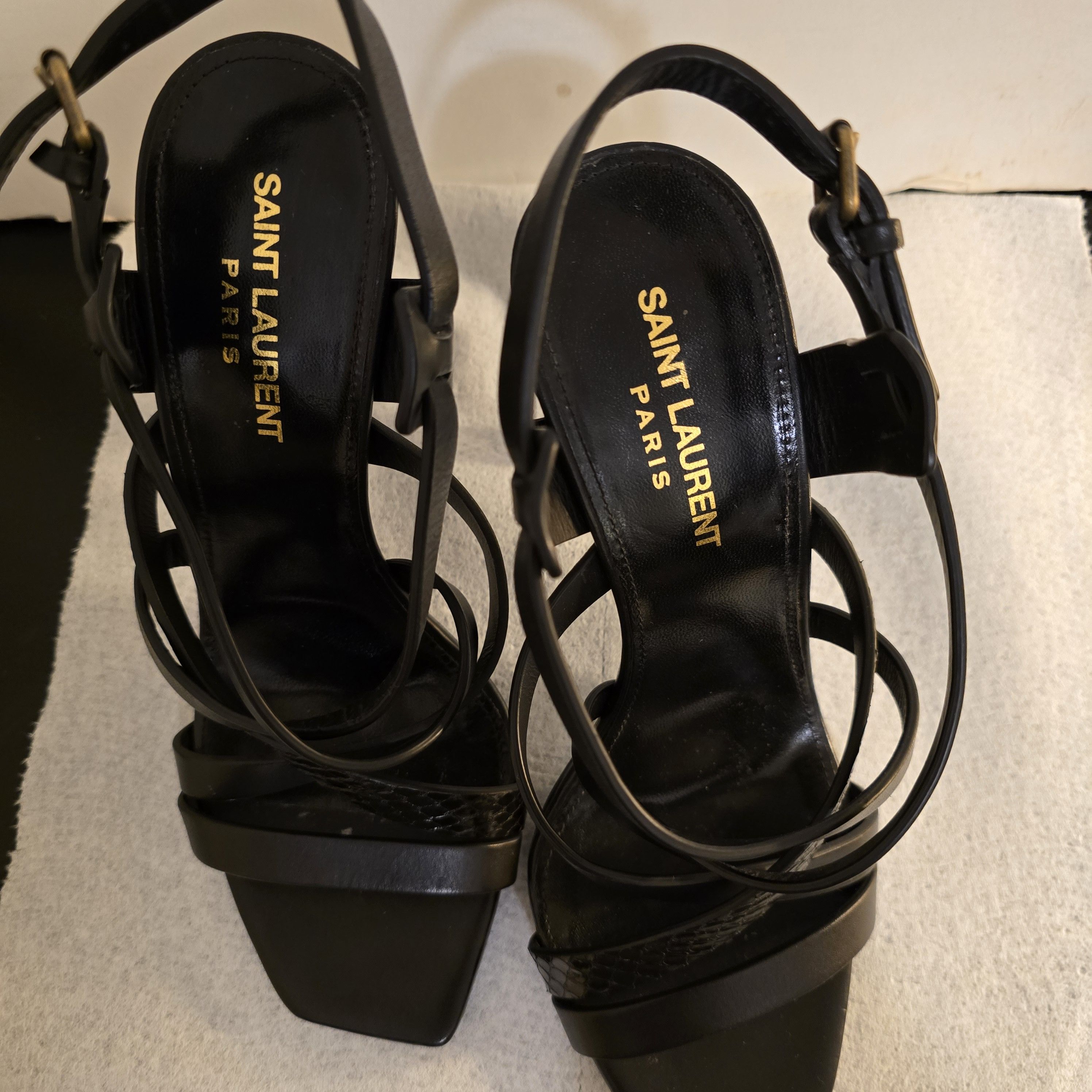 Saint Laurent Paris Saint Laurent Cassandra Heeled Sandal Size US 8 / IT 38 - 7 Thumbnail