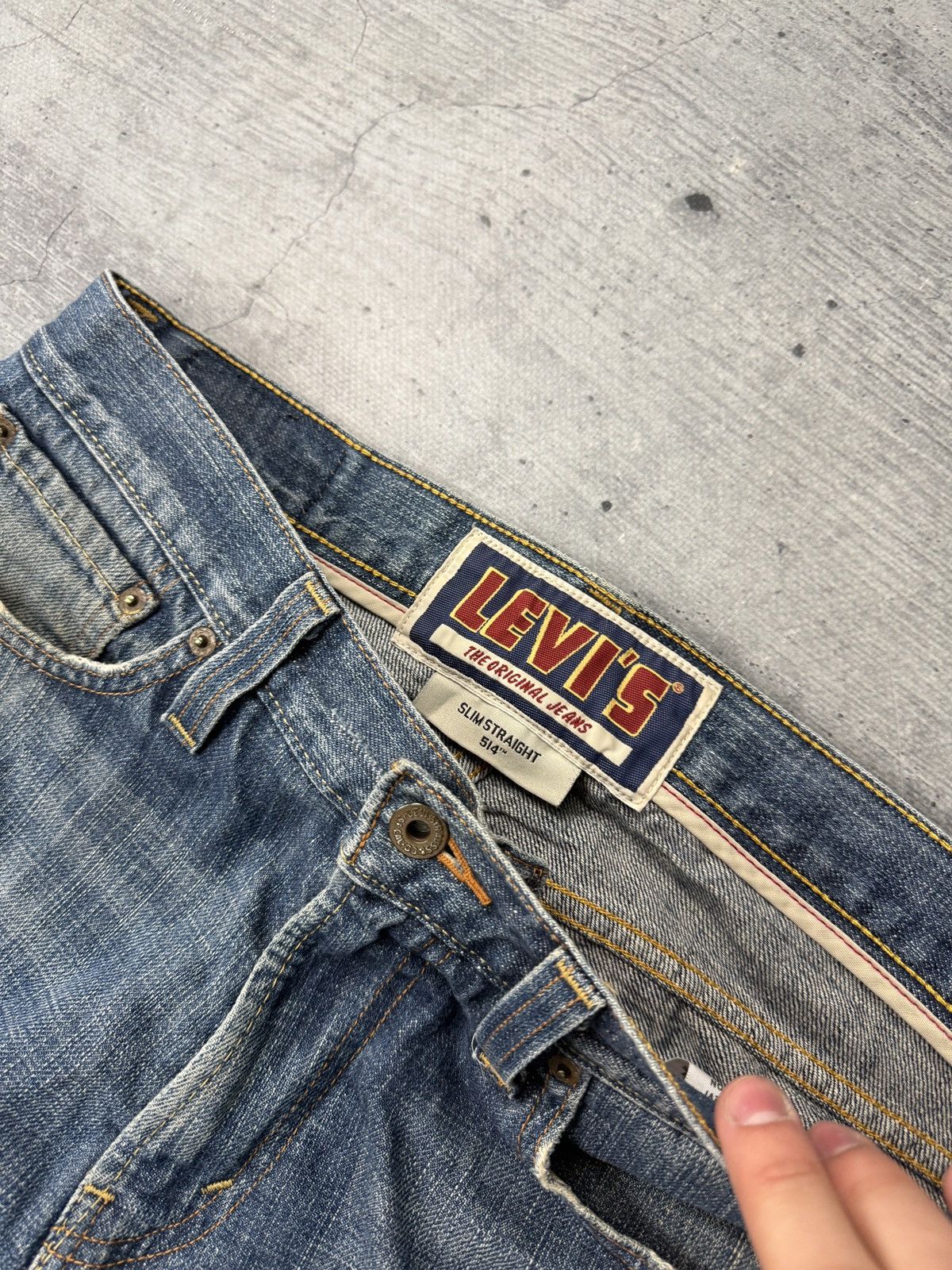 Levi's Vintage 90’s Levi’s 514 Slim Straight Jeans Size US 32 / EU 48 - 5 Thumbnail