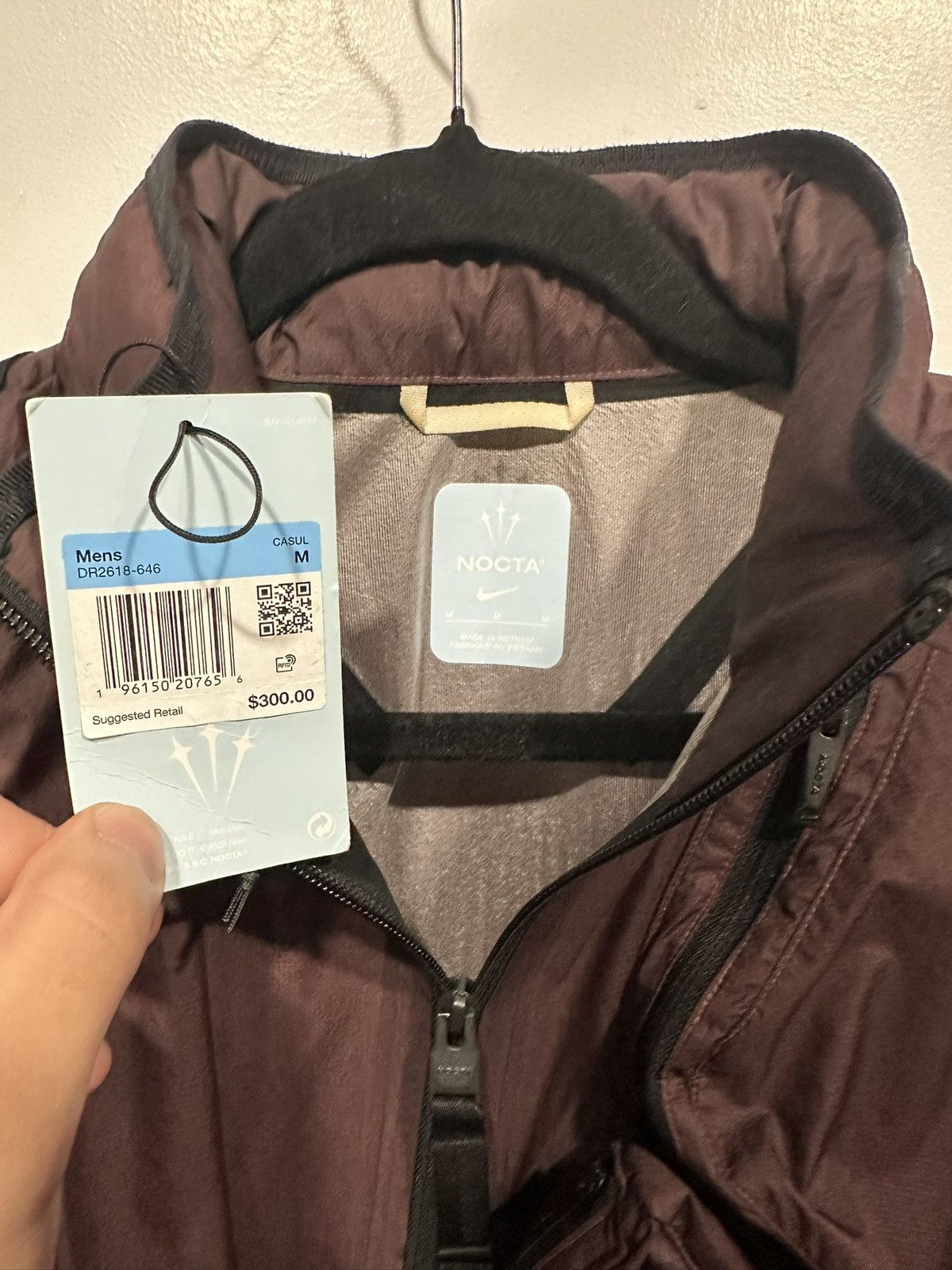 Nike NOCTA nike Deep pockets nylon 3in1 dark wine track jacket Size US M / EU 48-50 / 2 - 6 Thumbnail