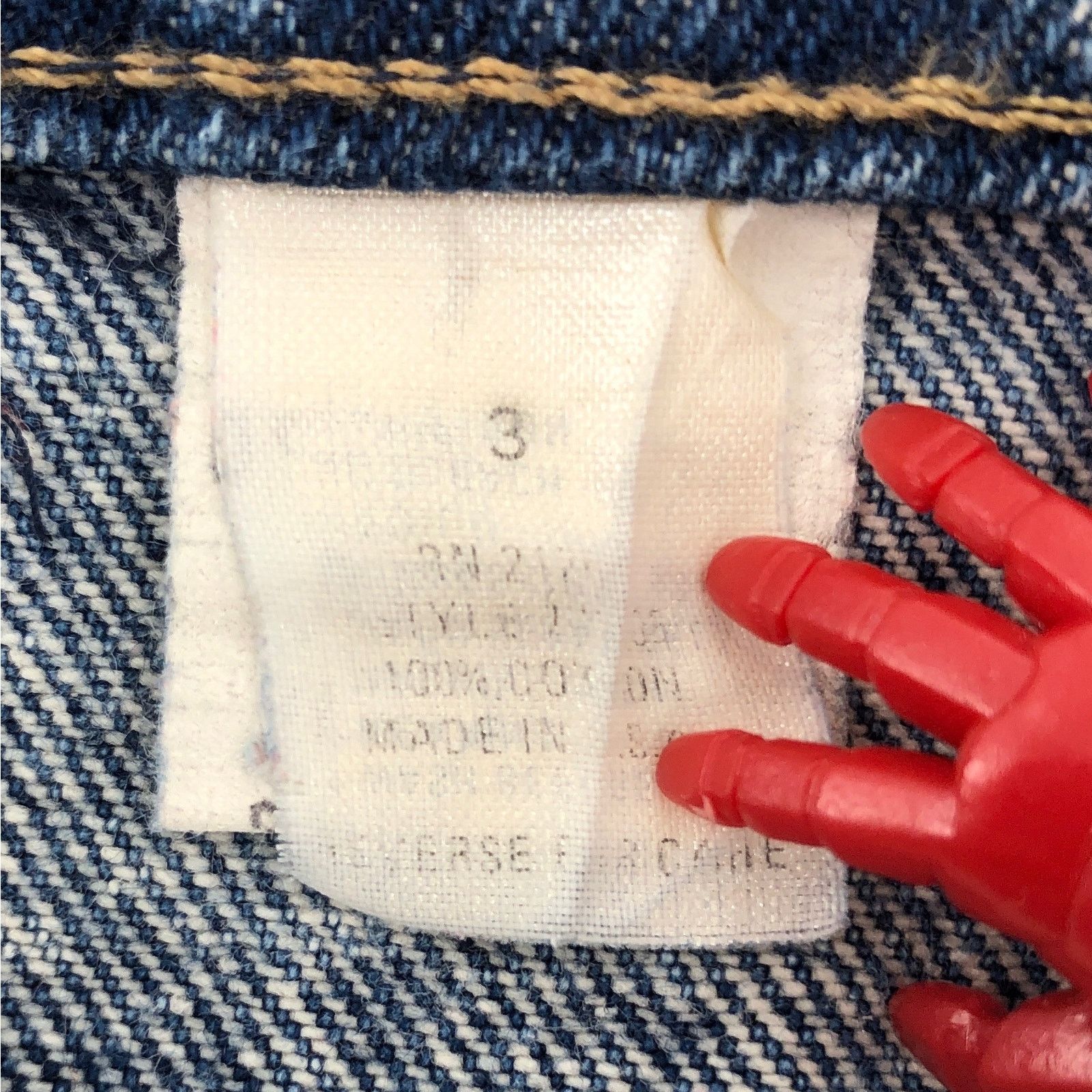 Vintage 80s acid washed denim jean skirt 1980s vintage Size 26" / US 2 / IT 38 - 7 Thumbnail
