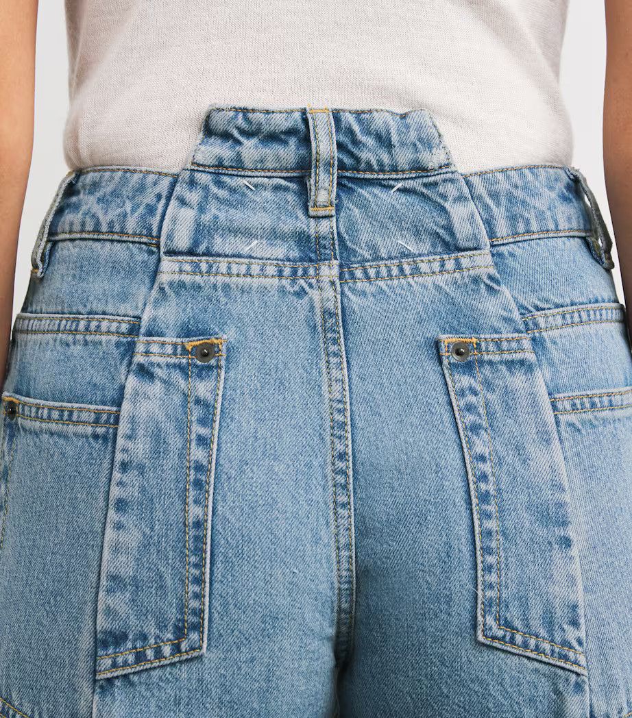 Maison Margiela oc11z0925 Cut-Out-Waist Straight Jeans in Blue Size 34" / US 12 / IT 48 - 5 Thumbnail