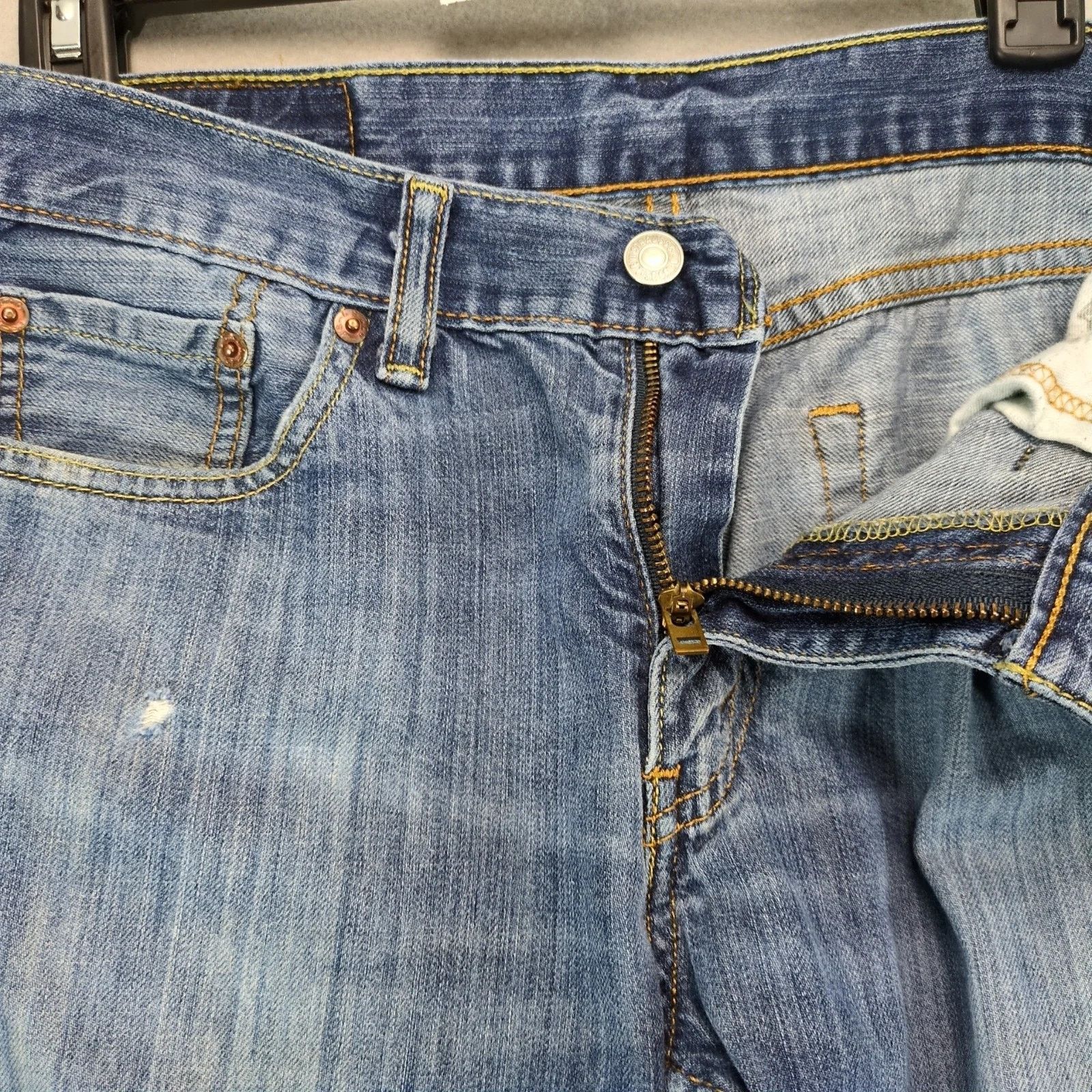 Levi's Levi's 514 Straight Fit Jeans Men's 30x29 Medium Wash Cotton Size US 30 / EU 46 - 10 Thumbnail