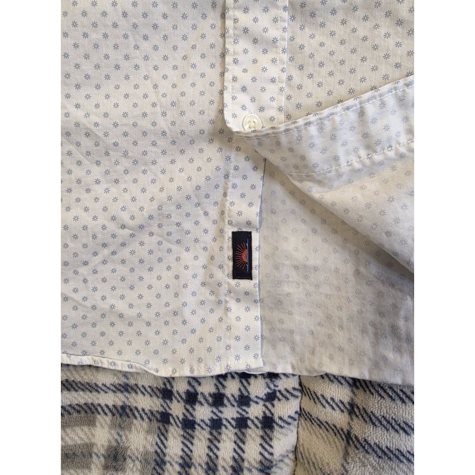 Faherty Faherty Movement Shirt White Geometric Button Down Stretch Supima Men's M Size US M / EU 48-50 / 2 - 7 Thumbnail