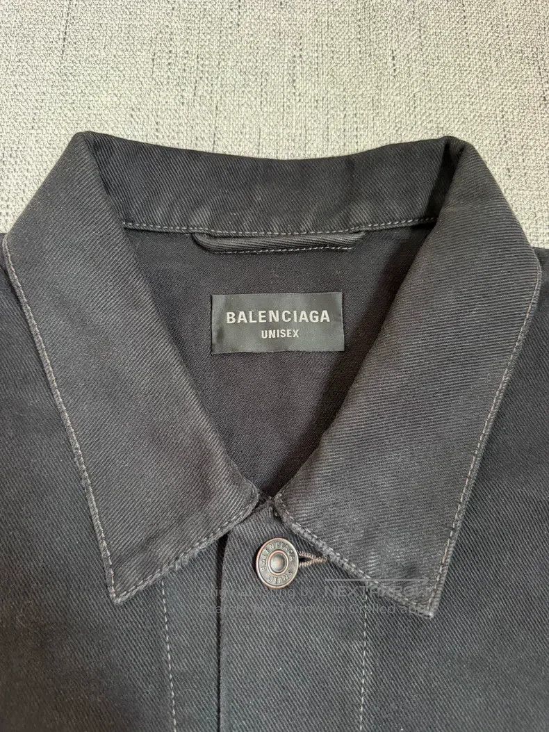 Balenciaga Balenciaga Double B distressed destroy denim jacket Size US S / EU 44-46 / 1 - 3 Thumbnail
