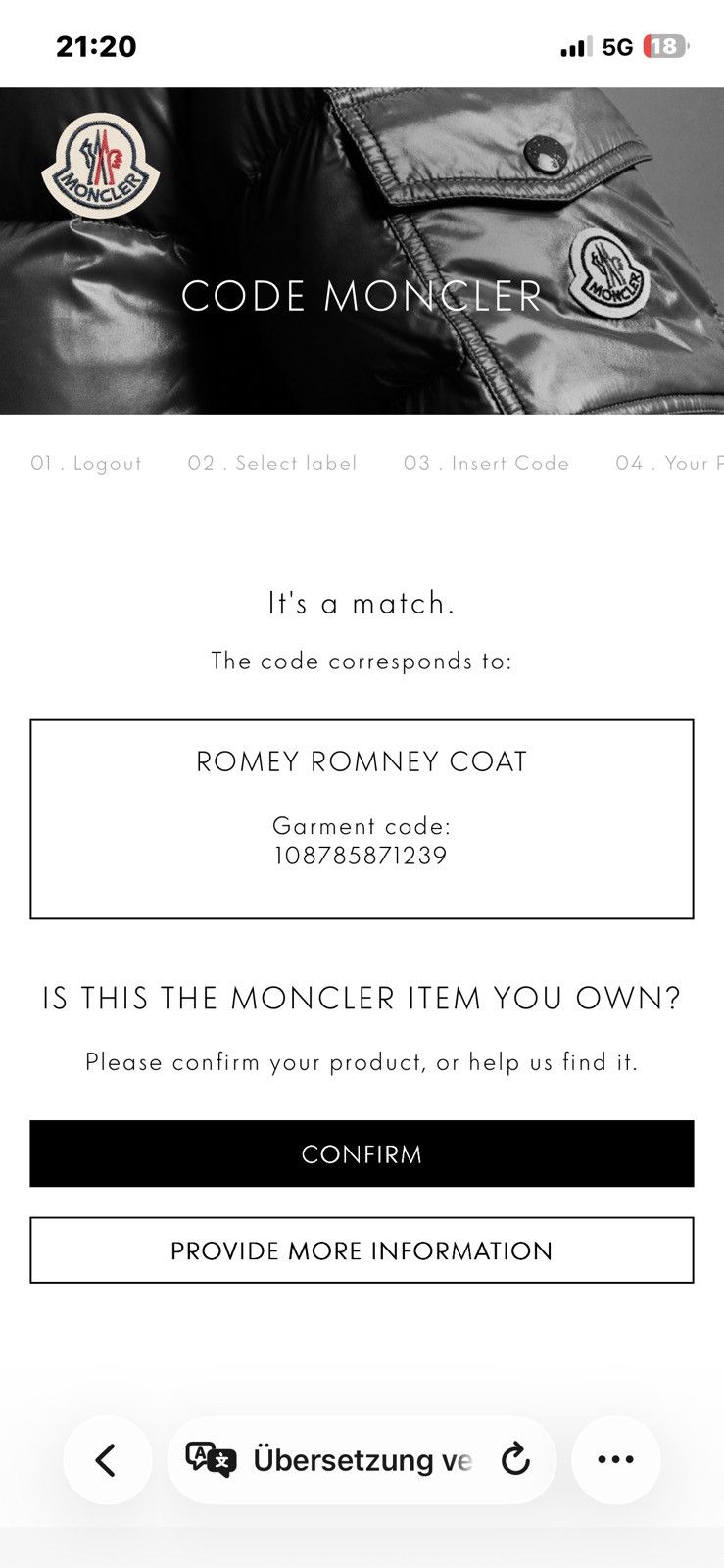Moncler Moncler Coat Women Tg 5 Romey Black Size L / US 10 / IT 46 - 12 Thumbnail