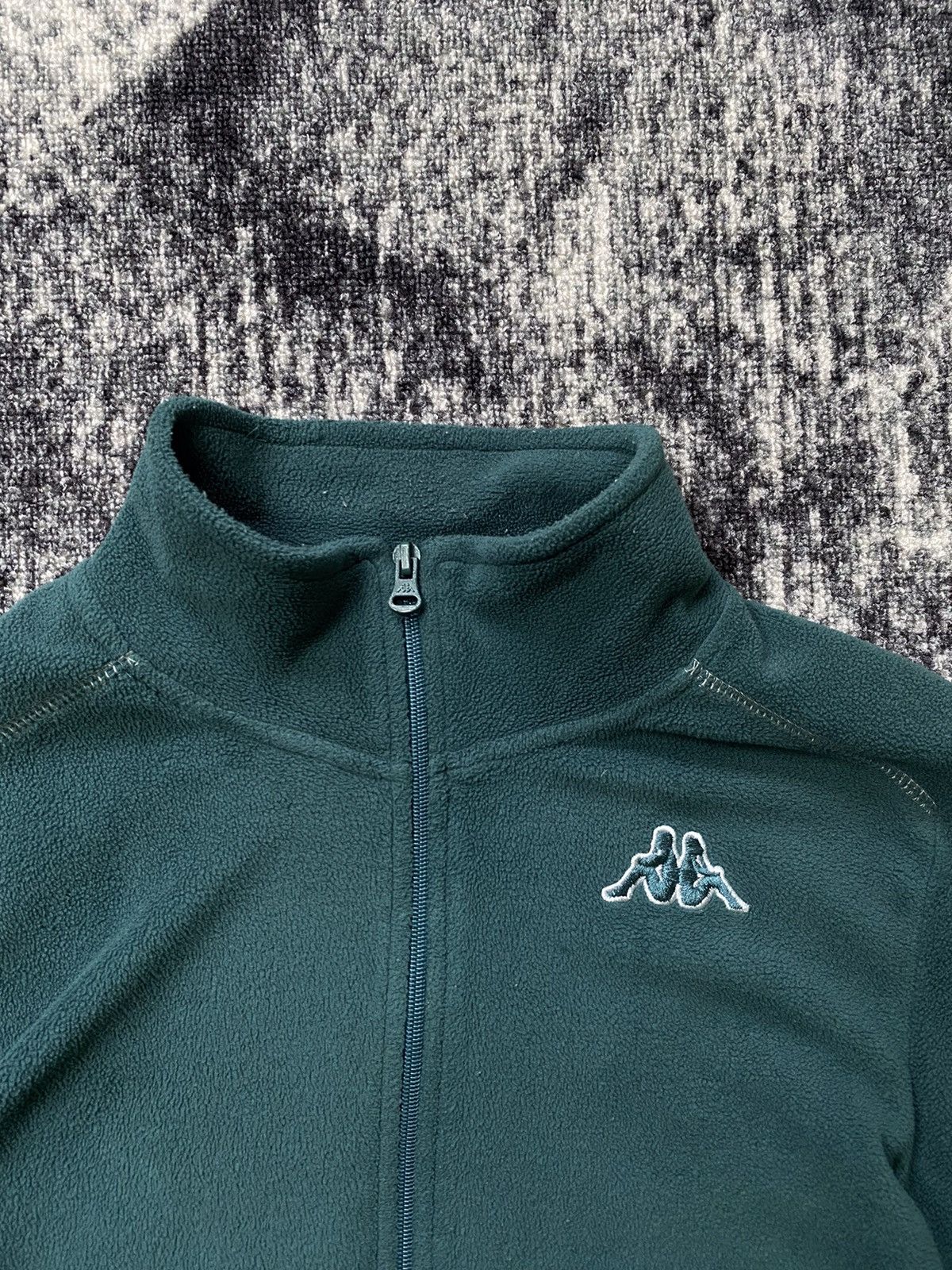 Kappa Vintage Kappa Fleece Full Zip Up Green Sweatshirt Y2K 90s Size US M / EU 48-50 / 2 - 3 Thumbnail