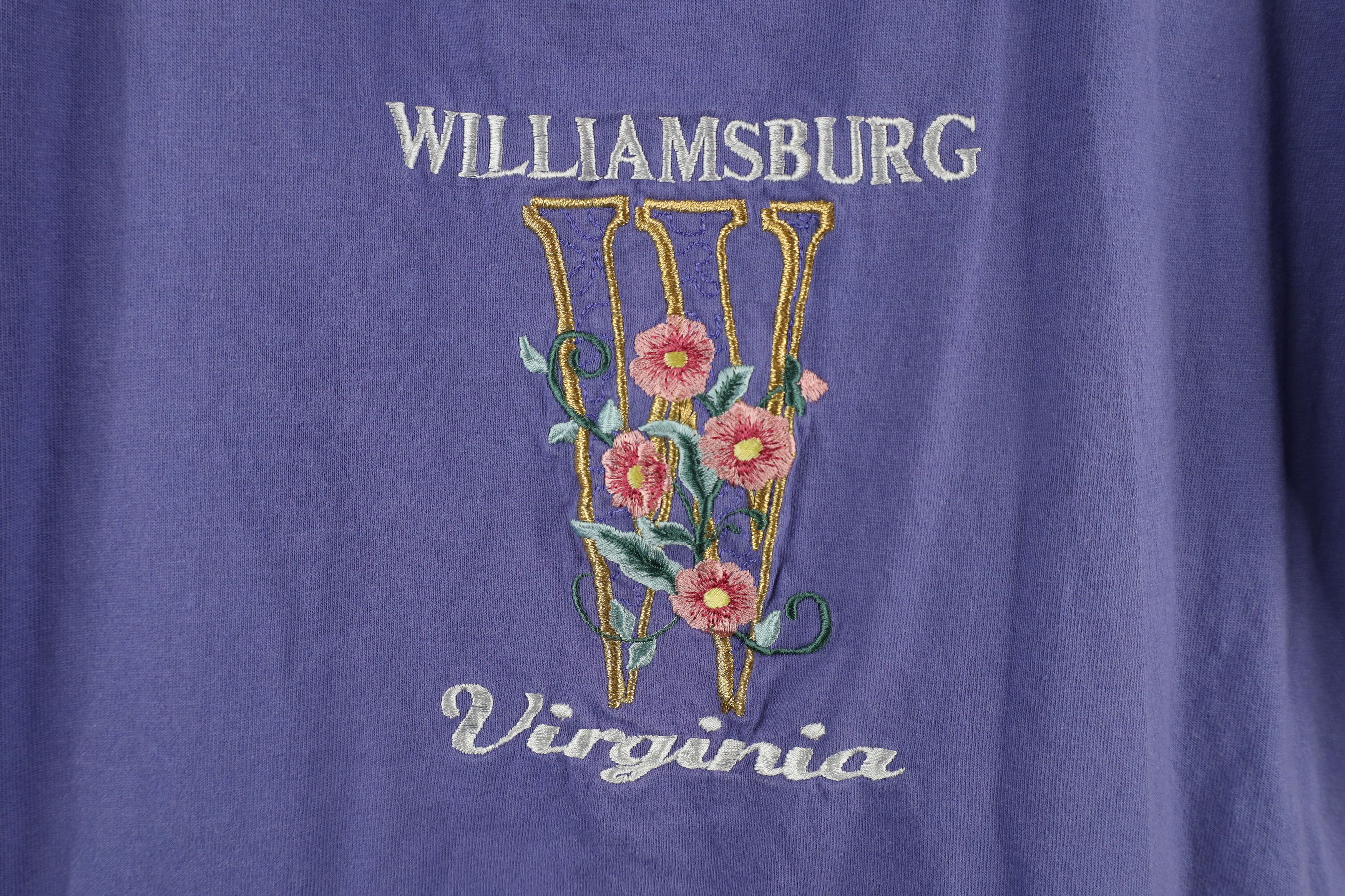 Vintage Vintage 90s Streetwear Williamsburg Virginia T-Shirt USA Size L / US 10 / IT 46 - 4 Thumbnail