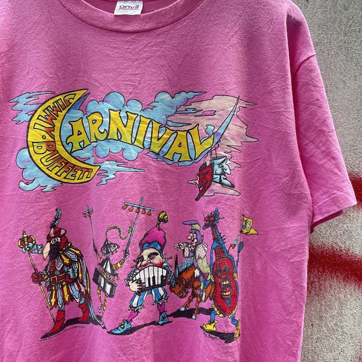 Band Tees 90s Vintage Jimmy Buffett Carnival Tour T-Shirt Large Size US L / EU 52-54 / 3 - 9 Thumbnail