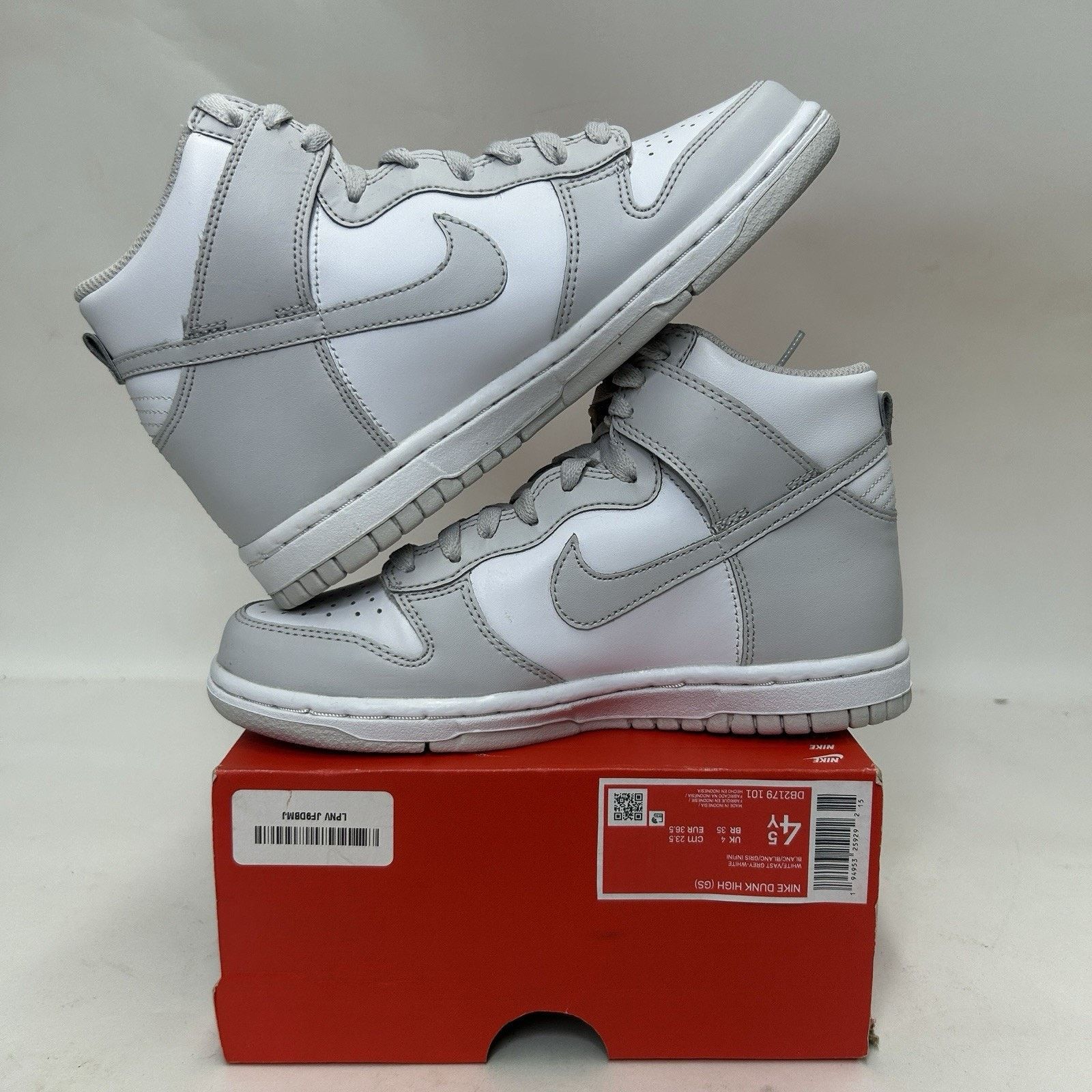 Nike Nike Dunk High GS “Vast Grey” DB2179-101 Size US 6 / IT 36 - 3 Thumbnail
