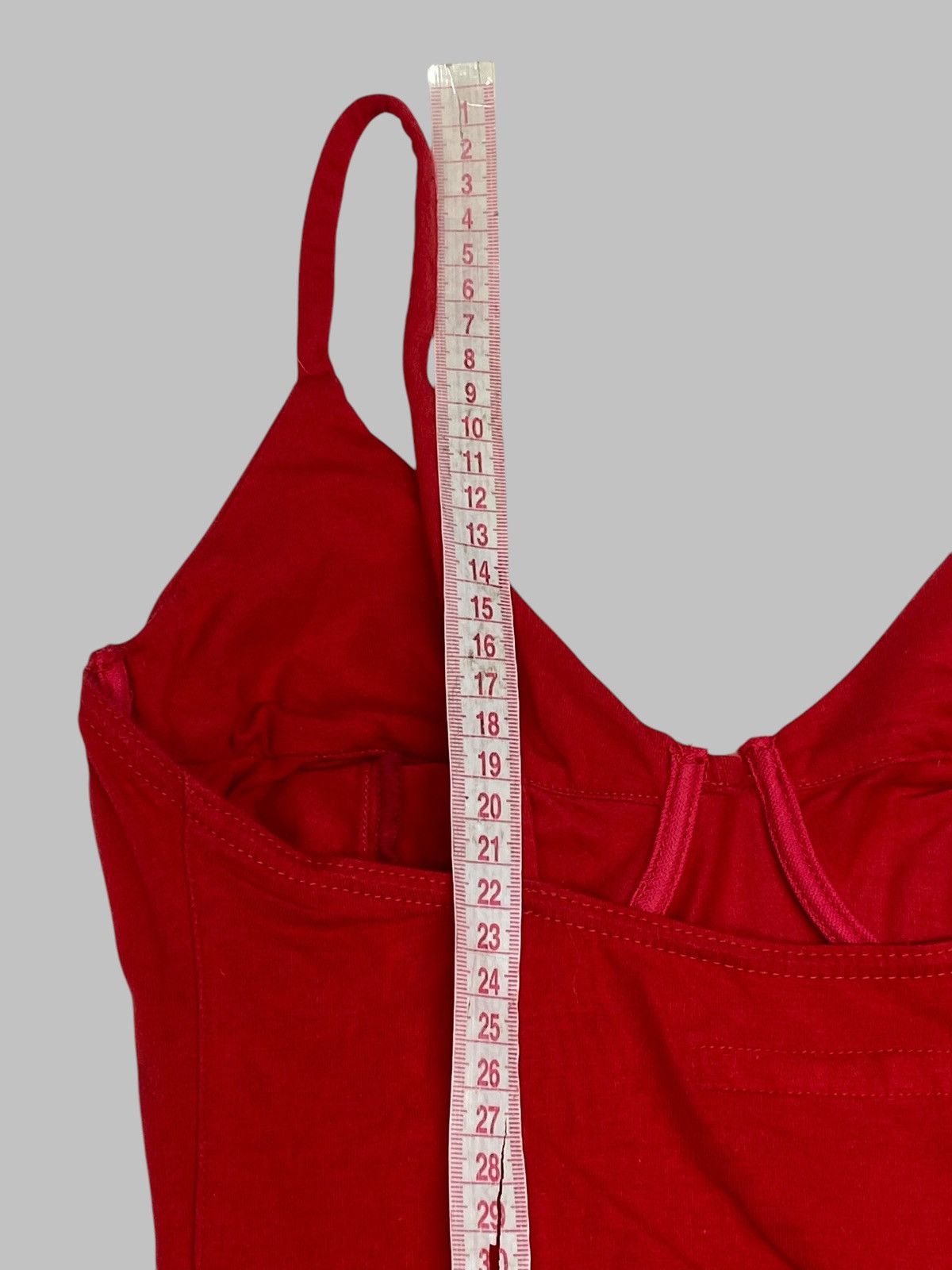 Katharine Hamnett London Vintage 1980s Katharine Hamnett Hot Red Bodycon Mini Dress Size S / US 4 / IT 40 - 13 Thumbnail
