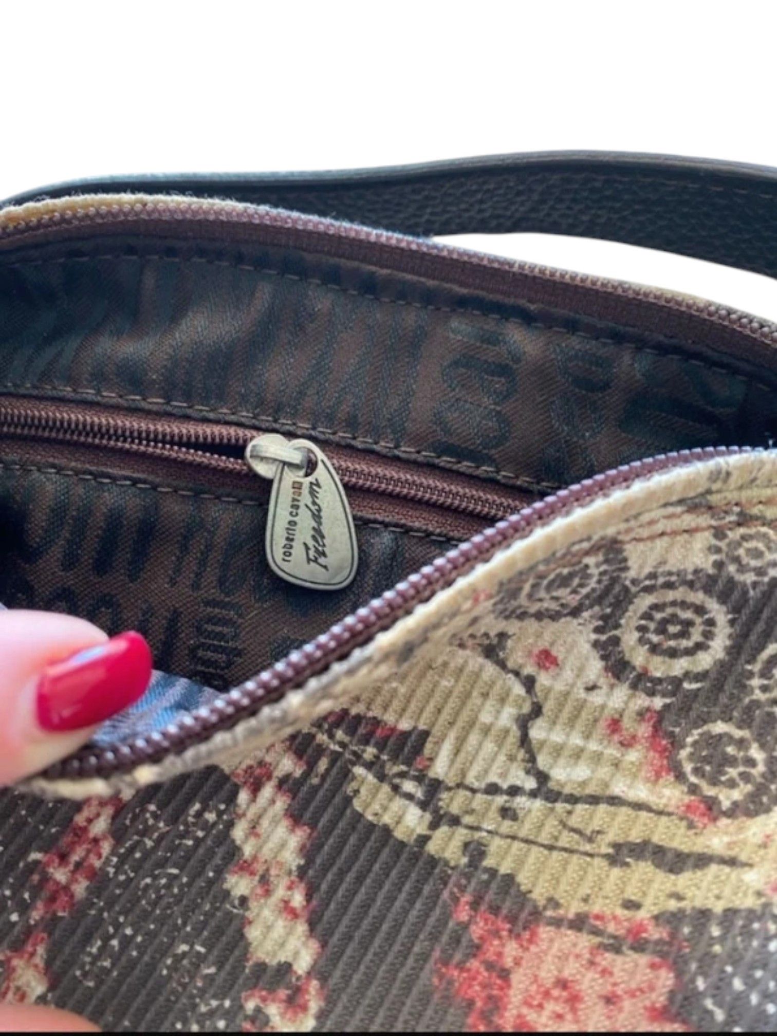 Roberto Cavalli Roberto Cavalli Freedom Tapestry Shoulder Bag, Early 2000s Size ONE SIZE - 3 Thumbnail