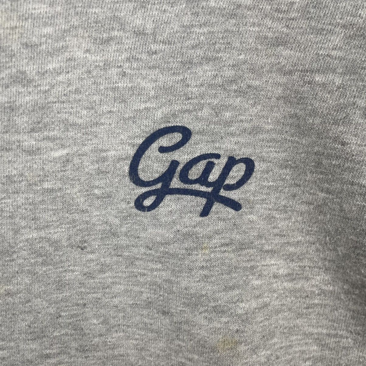 Designer × Vintage vintage Hoodie/sweater gap small logo gray blue white two Size US L / EU 52-54 / 3 - 8 Thumbnail
