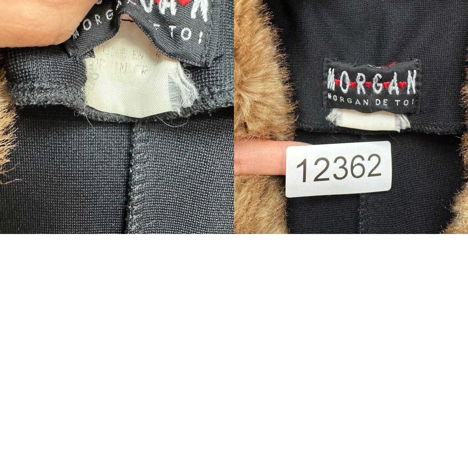 Morgan De Toi VINTAGE 90s Y2K Duster Cardigan Sweater Black Faux Fur Penny Lane Afghan Morgan De Toi Cardigan Medium Womens M Size M / US 6-8 / IT 42-44 - 8 Thumbnail