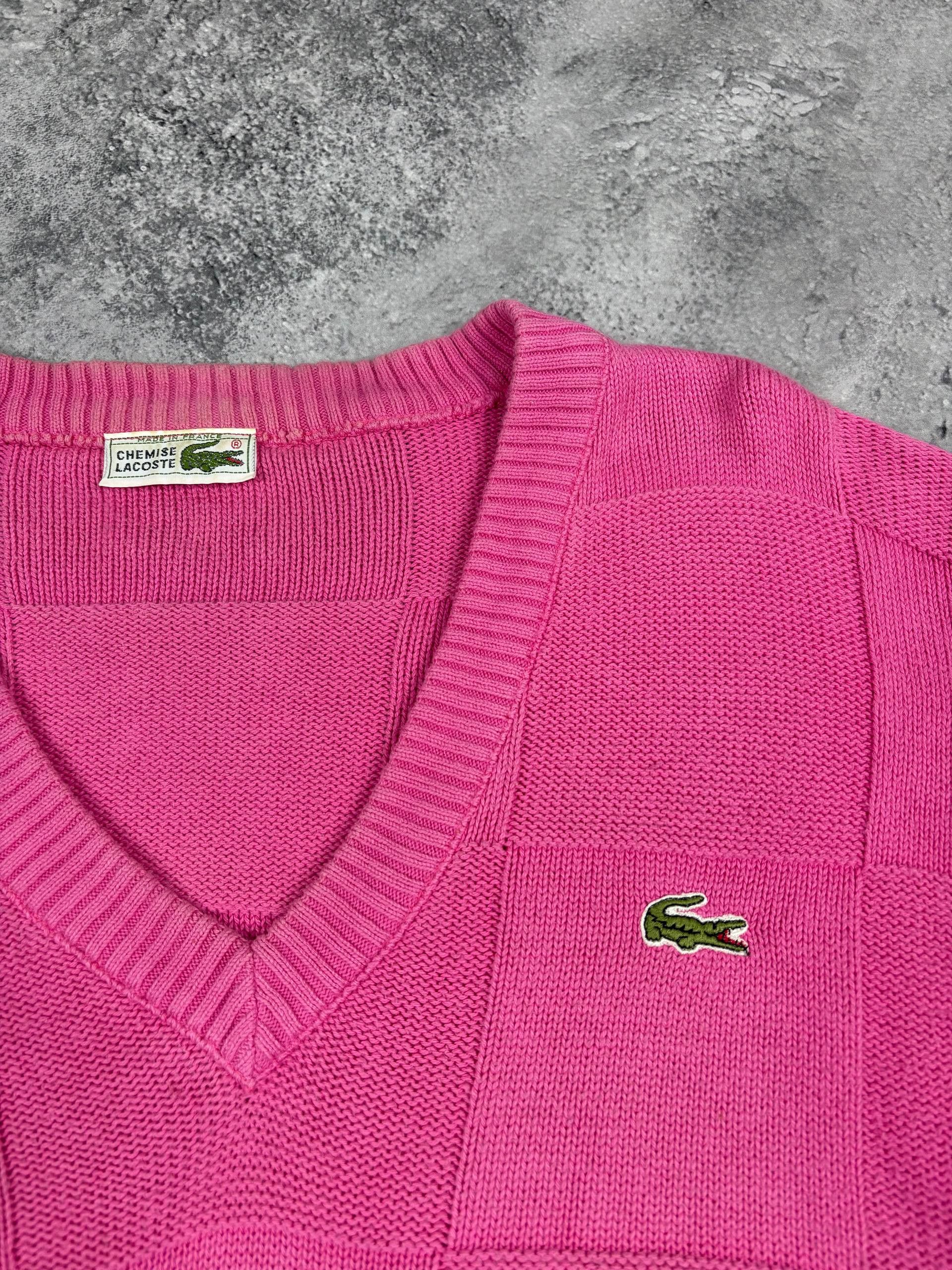 Lacoste VINTAGE Lacoste Unisex Jumper Cable Knit 90s France y2k Size US M / EU 48-50 / 2 - 2 Thumbnail