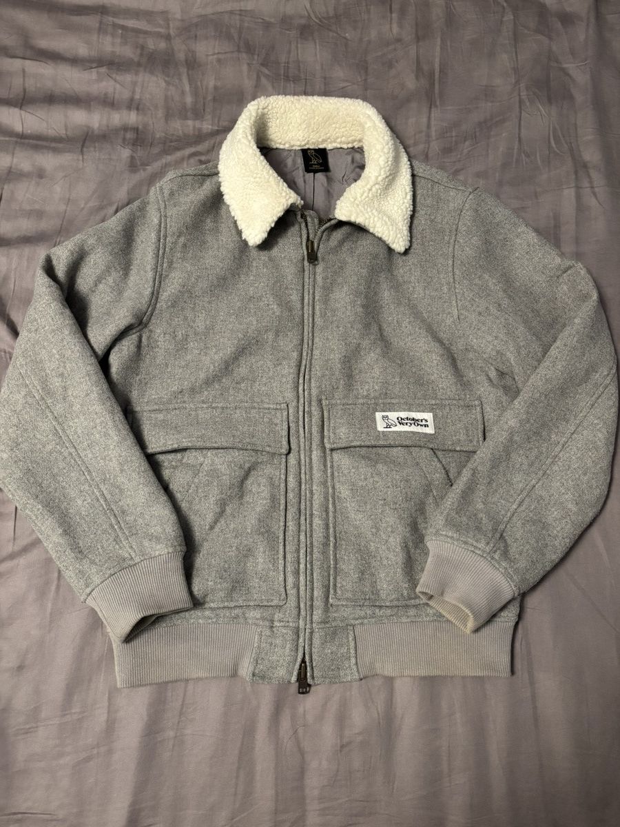 October's Very Own OVO Wool Aviator Jacket Size US S / EU 44-46 / 1 - 1 Thumbnail