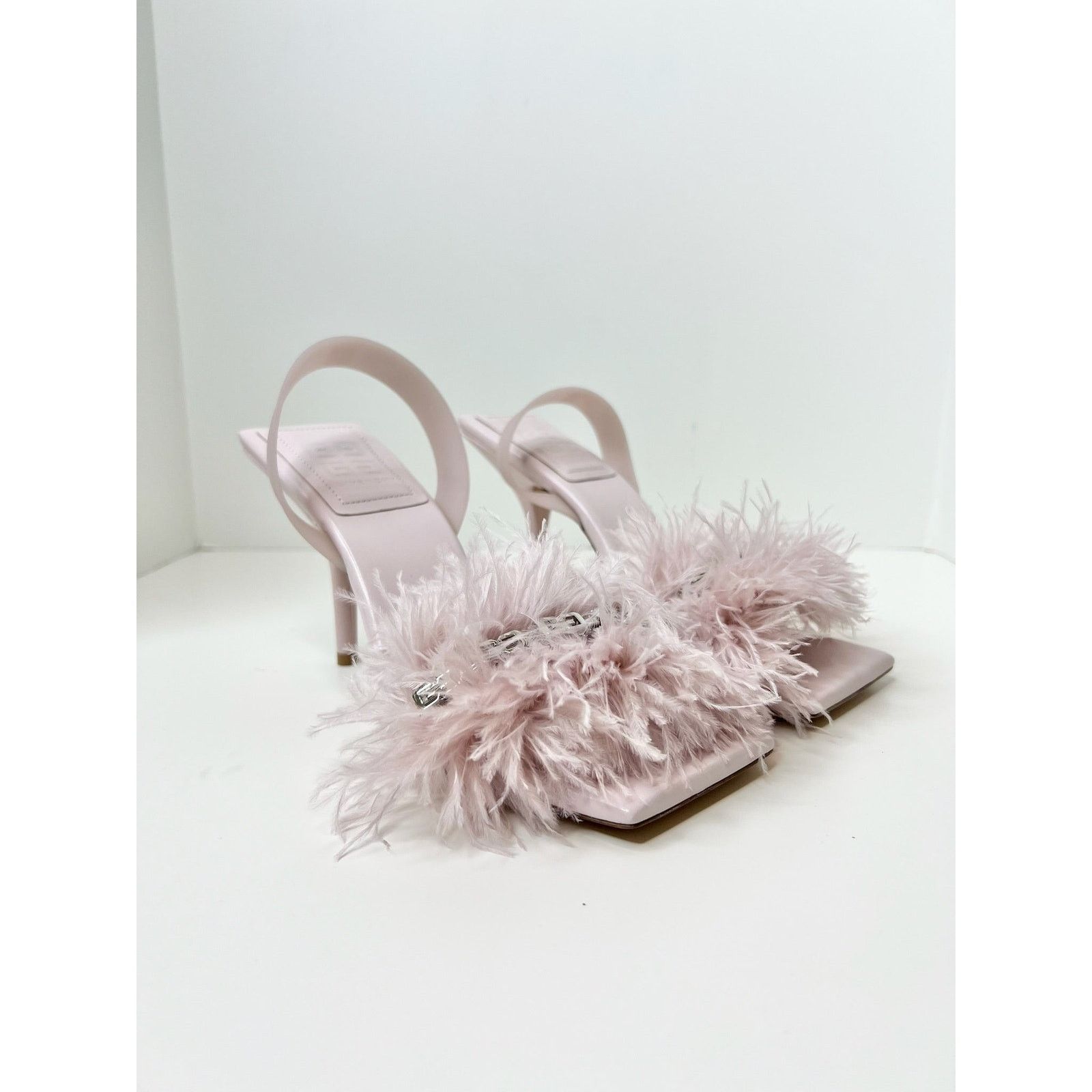 Givenchy NWT! Givenchy Lambskin Light Pink Slingback Sandals, Size 38 Size US 8 / IT 38 - 2 Thumbnail