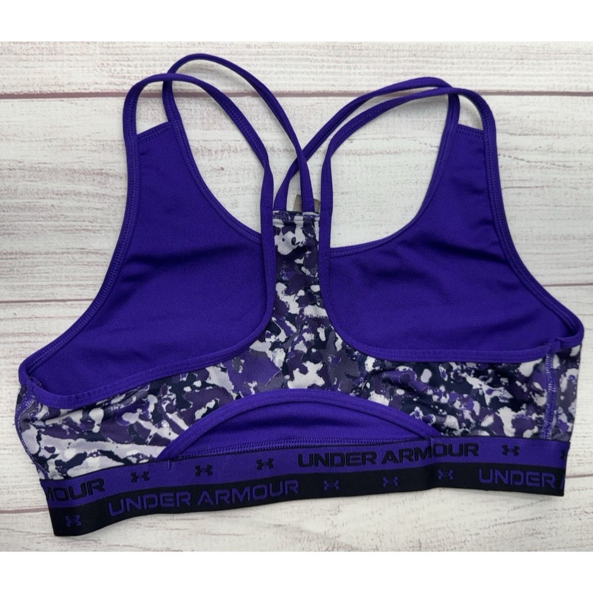 Under Armour UNDER ARMOUR Girls Youth Sports Bra Blue & Purple (L) Compre Size ONE SIZE - 6 Thumbnail