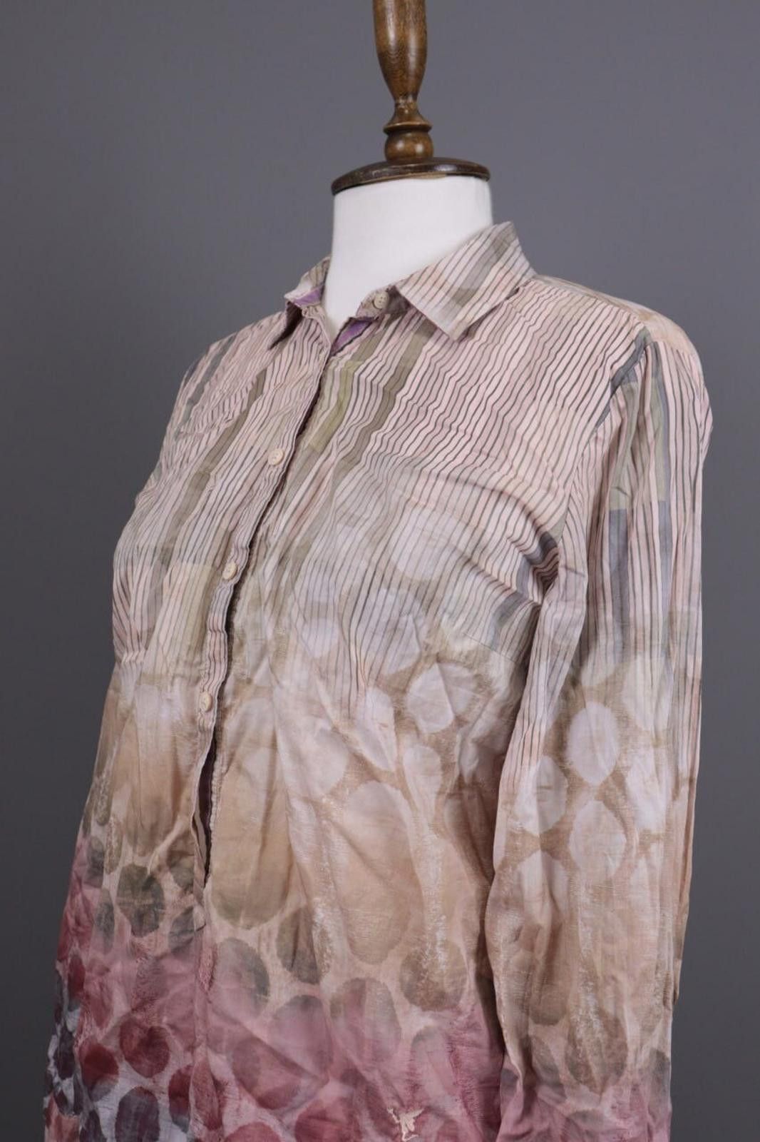 Designer Emily Van Den Bergh Multicolor Stripe Dotte Shirt Size 40 Size M / US 6-8 / IT 42-44 - 8 Thumbnail