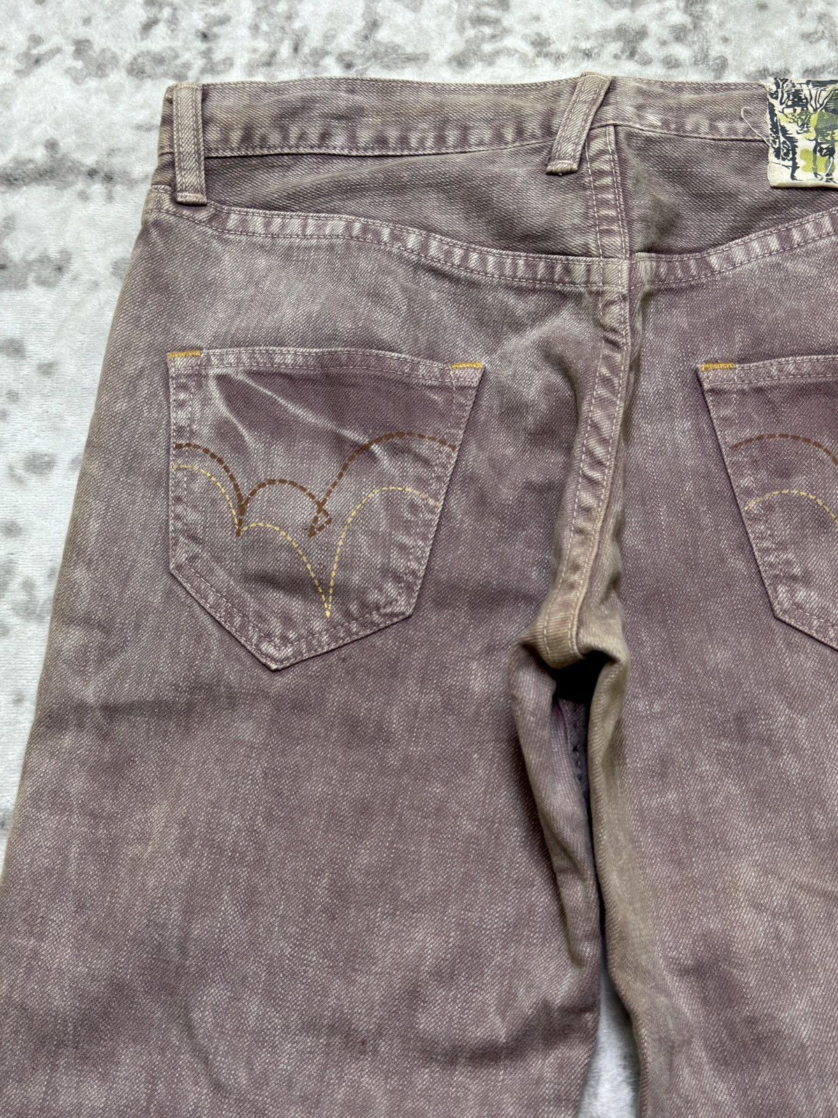 If Six Was Nine Vintage Flared WOW Jeans Acid Wash Purple Denim Size US 30 / EU 46 - 10 Thumbnail