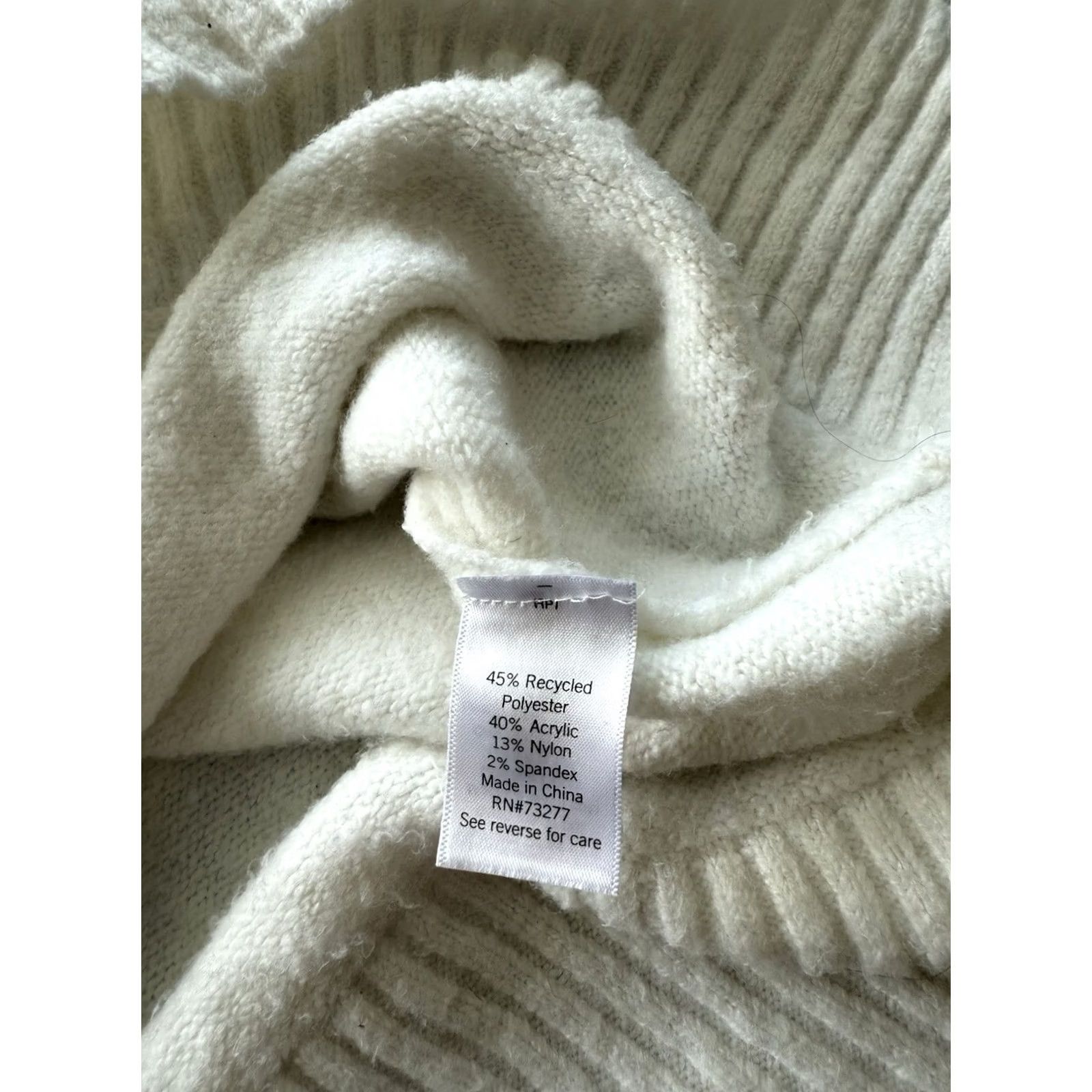 Nine West Nine West Wool Knit Mock Neck Sweater XXL Womens White Casual Pullover Winter Fall 2XL Regular Mens Womens Size XXL / US 16-18 / IT 52-54 - 4 Thumbnail