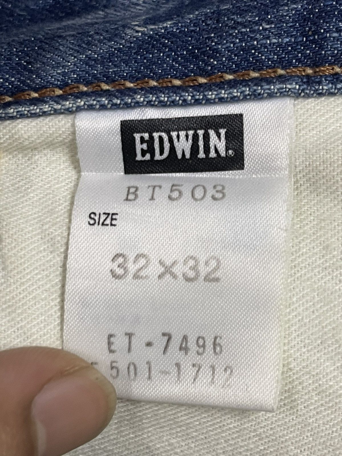 Edwin Vintage Japan Edwin 503 Mud Wash Paint Splatter Loose Jeans Size US 34 / EU 50 - 10 Thumbnail