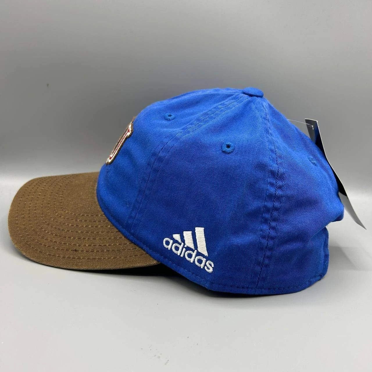 Adidas Kansas Jayhawks Hat Men Embroidered Strap Back Cap Cotton Size ONE SIZE - 7 Thumbnail