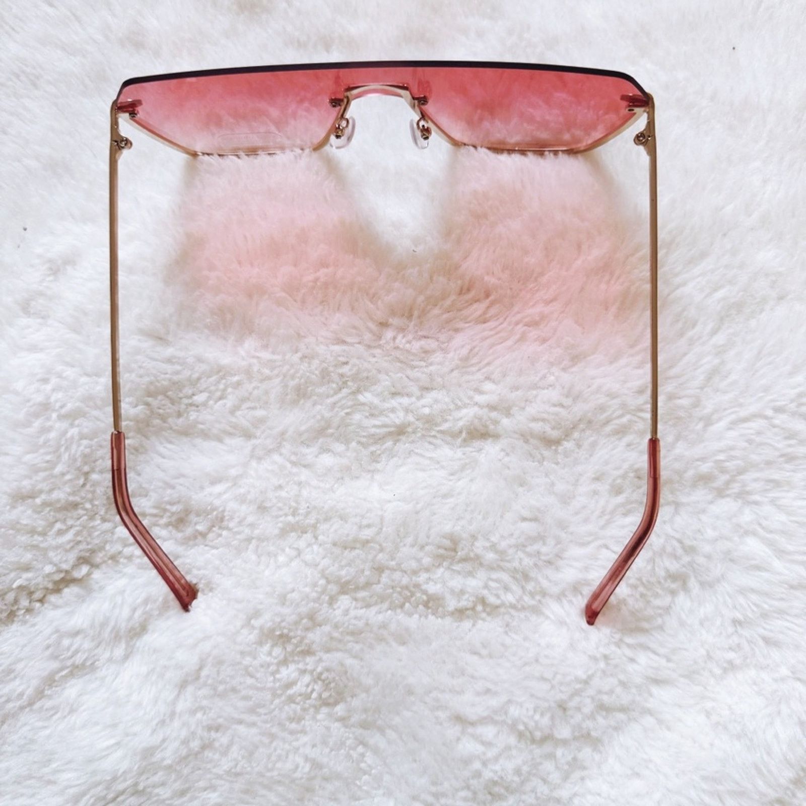 Other Kalia Pink Rimless Sleek Sunglasses Size ONE SIZE - 7 Thumbnail