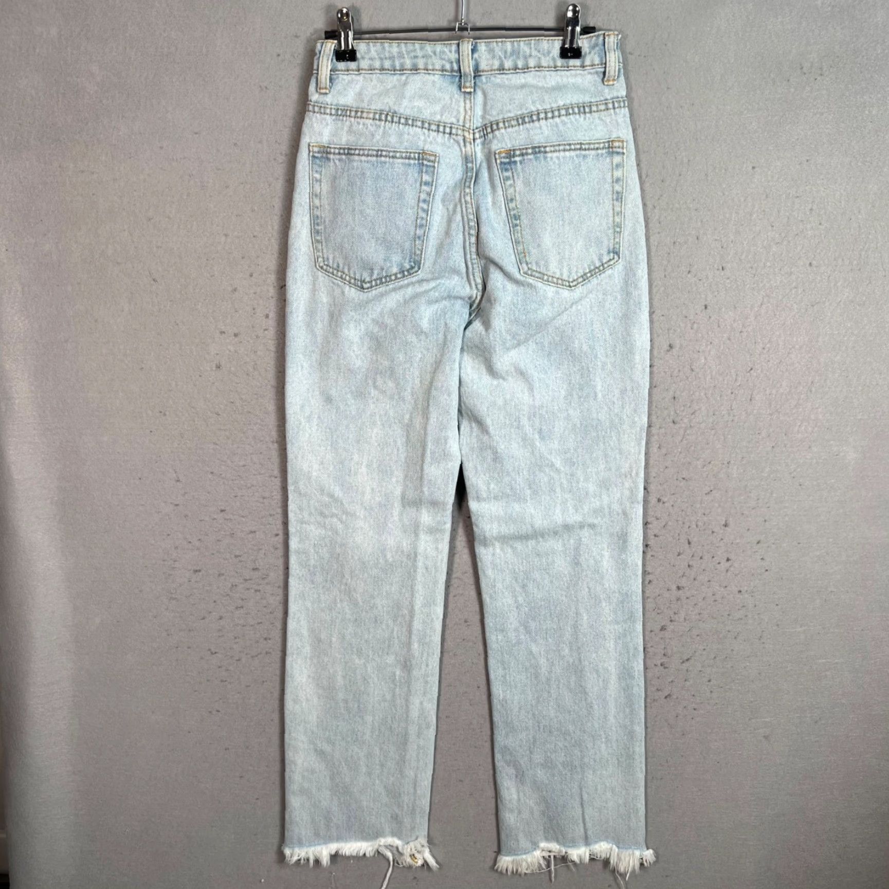 superdown Superdown Jeans Adult Womens 26 Light Wash High-Waisted Distressed Hem Blue Denim Size 26" / US 2 / IT 38 - 2 Thumbnail
