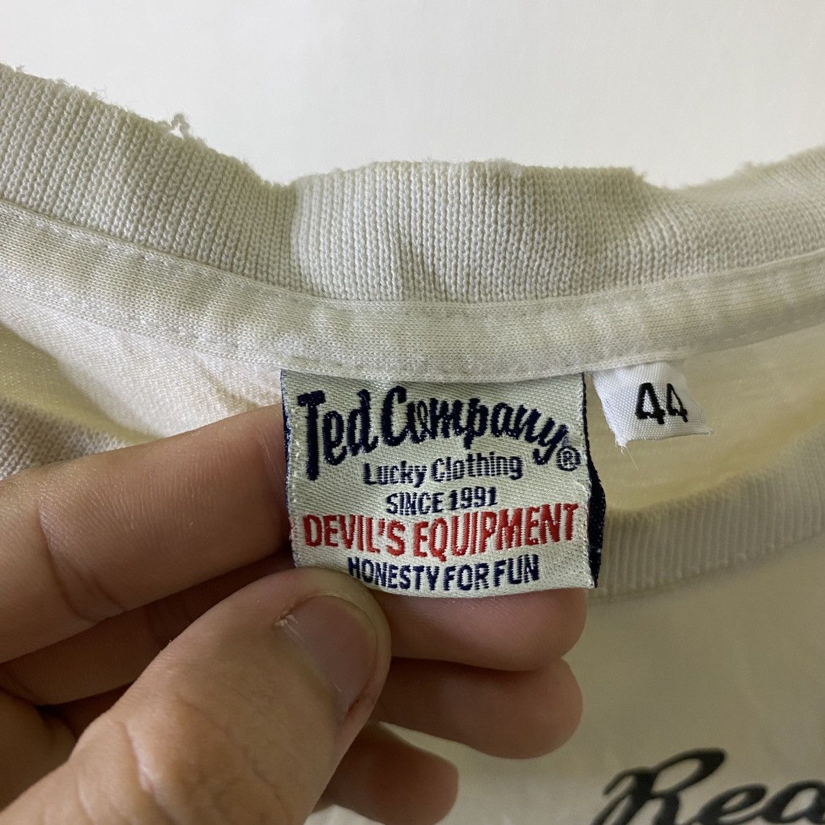 Tedman 1991 Tedman Company Red Devil Raiders Buzzrickson Toyo Ent Size US L / EU 52-54 / 3 - 4 Thumbnail