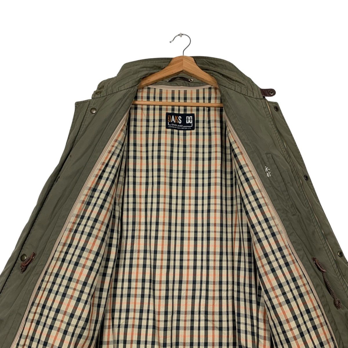 DAKS DAKS ENGLAND Olive Green Parka Jacket #2283-C101 Size US L / EU 52-54 / 3 - 13 Thumbnail