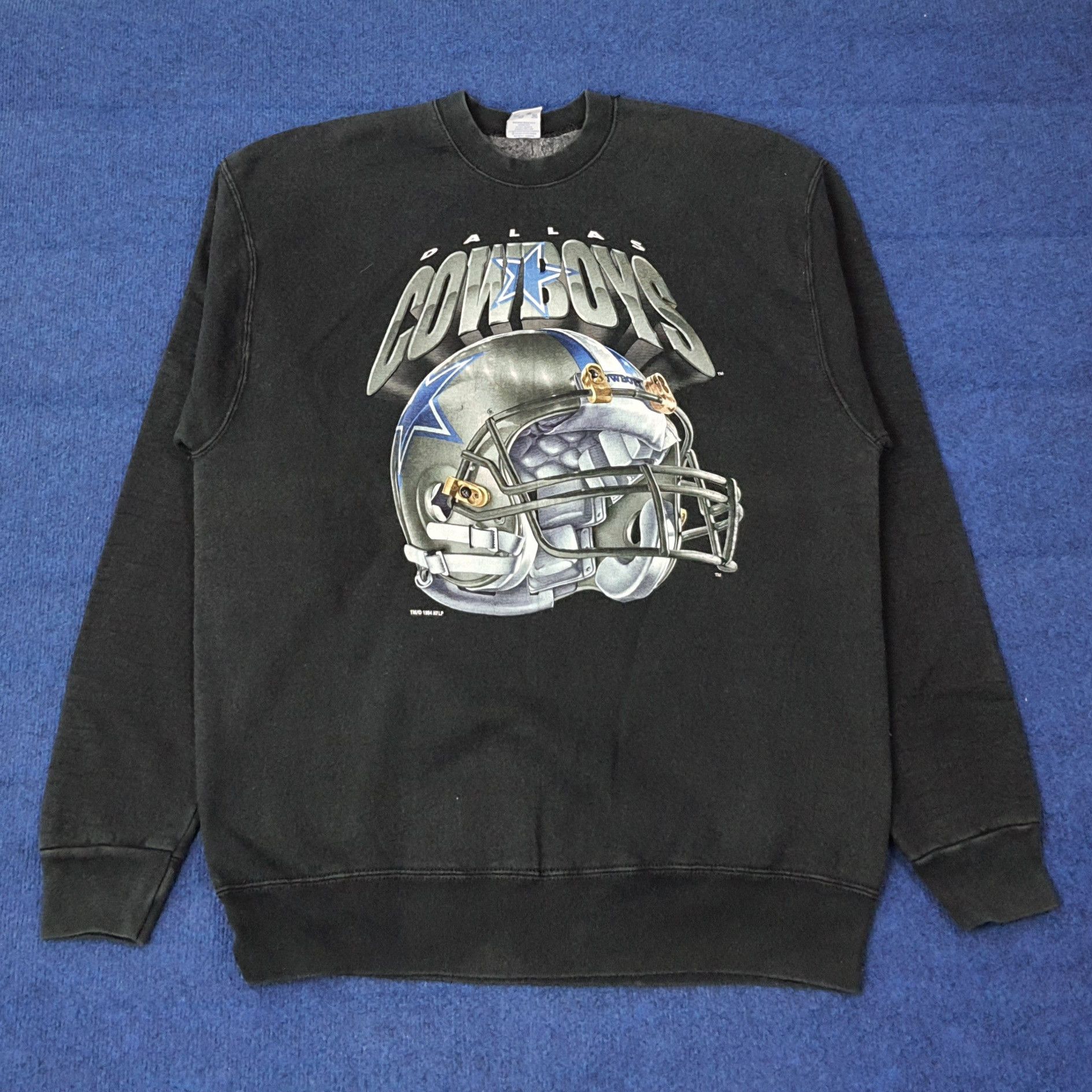 Salem Sportswear Vintage Dallas Cowboys 90s NFLP Sweatshirt C262N18 Size US L / EU 52-54 / 3 - 1 Thumbnail