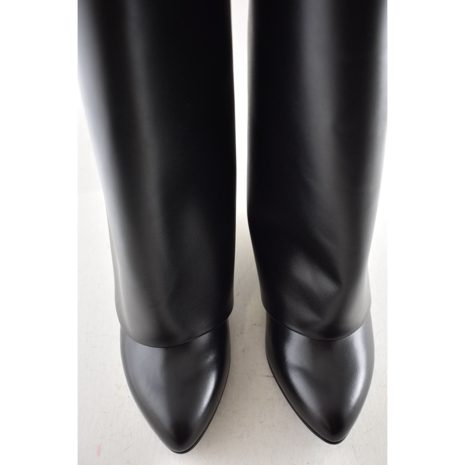 Givenchy Givenchy Shark Lock Pant Black Leather Knee High Boots 42 Size US 12 / IT 42 - 9 Thumbnail