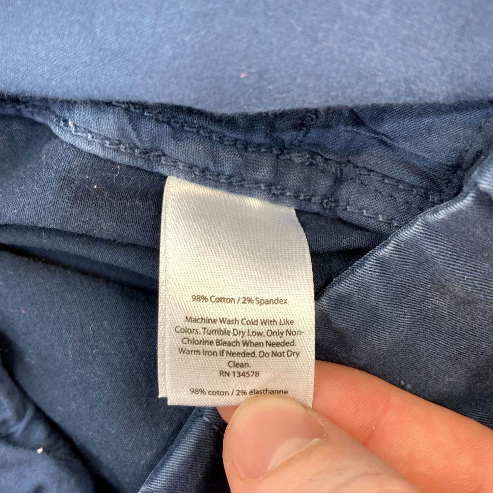 Vineyard Vines Vineyard Vines Shorts Women's 8 Blue Stretch Fabric Chino Short Low Rise 9" Prep Womens Size 30" / US 8 / IT 44 - 5 Thumbnail