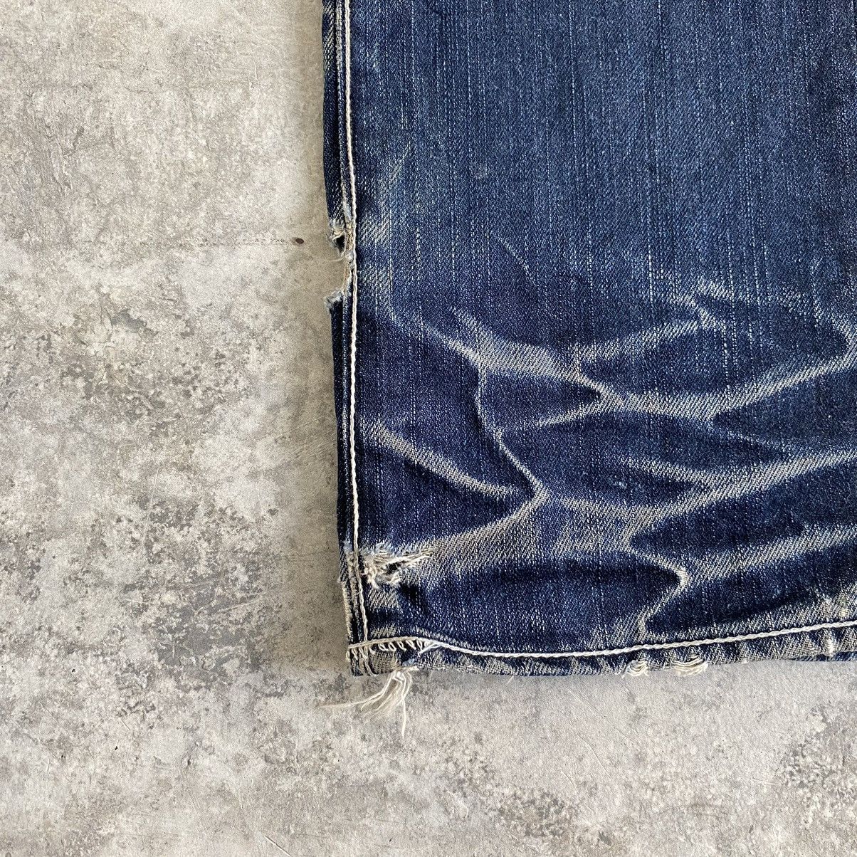 Japanese Brand 2000’s No ID Japan Faded Honeycomb Jeans Slim Fit Size US 31 - 9 Thumbnail