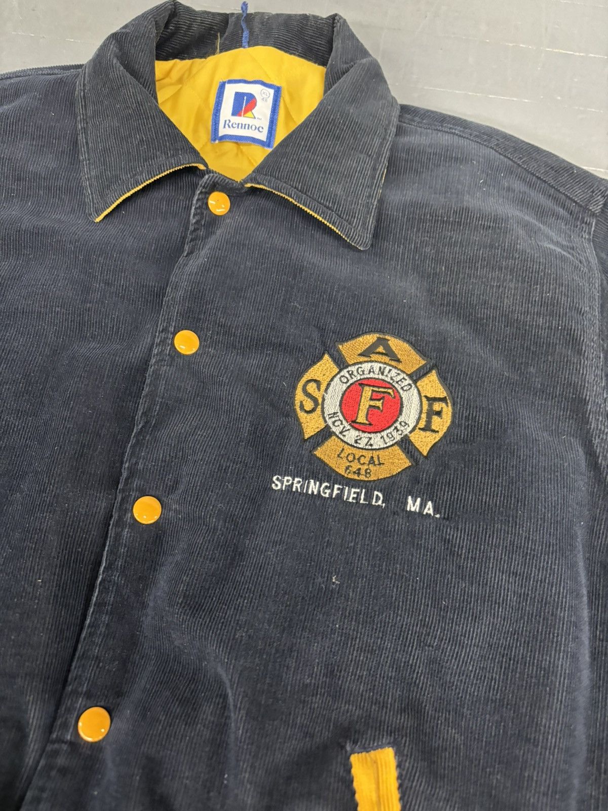 Vintage Vintage 80s SAF Springfield MA corduroy jacket Size US XL / EU 56 / 4 - 4 Thumbnail